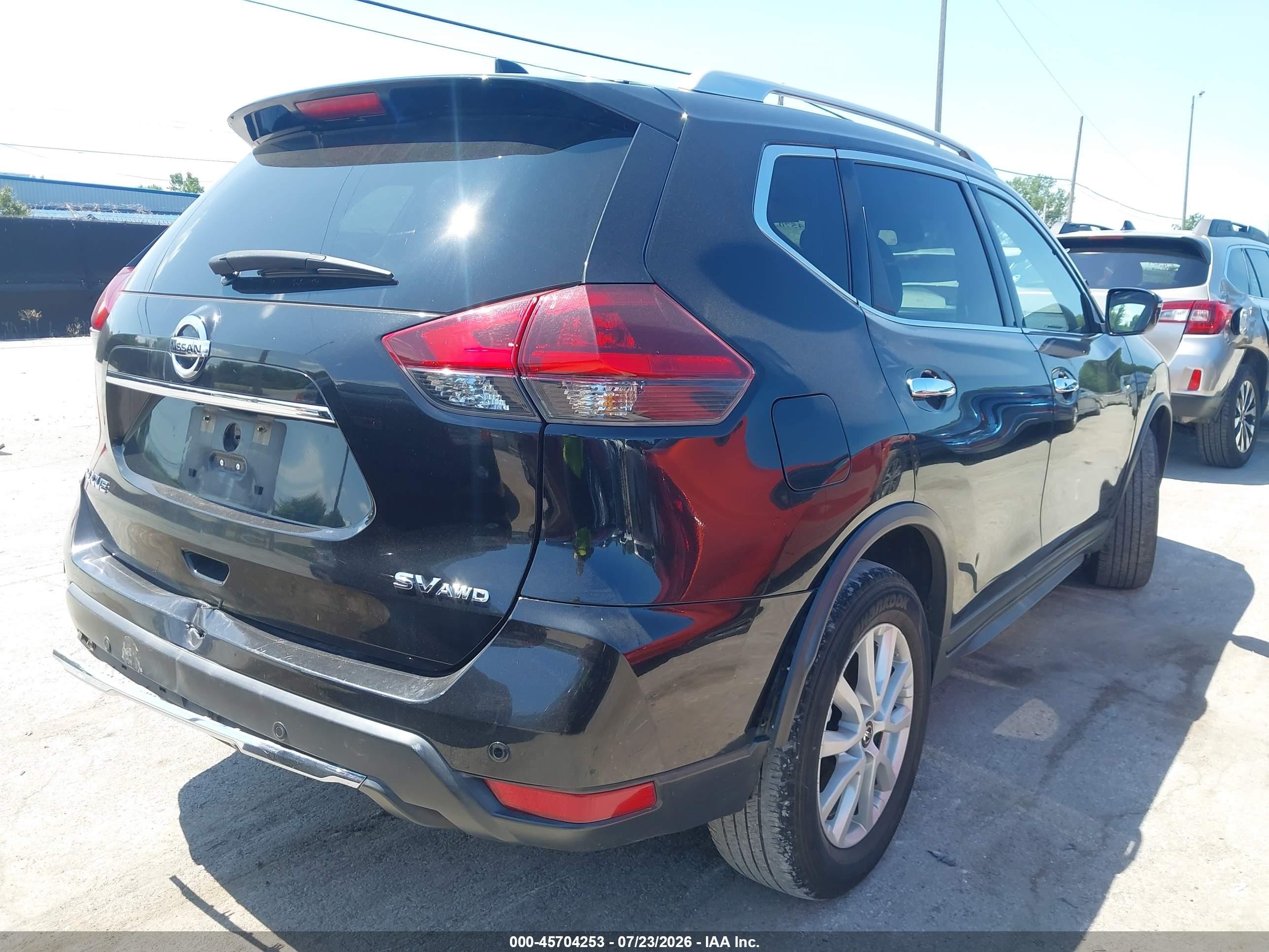 2020 Nissan Rogue Sv Intelligent Awd Black vin: KNMAT2MV4LP502308