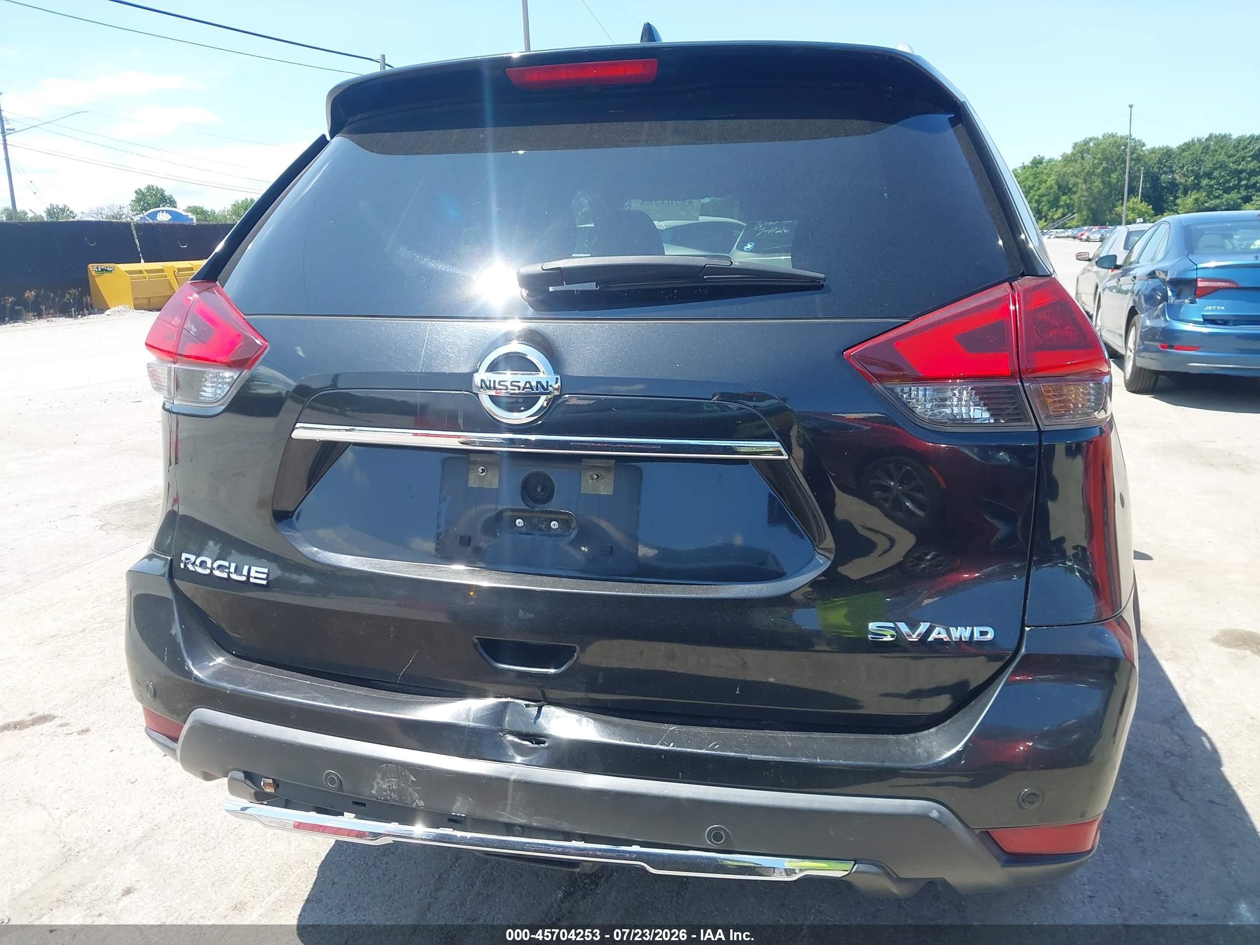 2020 Nissan Rogue Sv Intelligent Awd Black vin: KNMAT2MV4LP502308