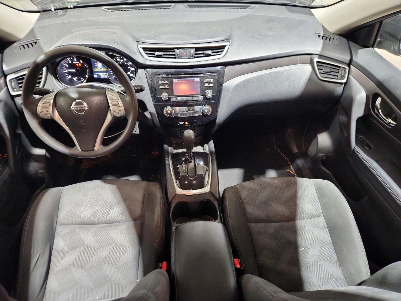 2015 Nissan Rogue S Черный vin: KNMAT2MV5FP509532
