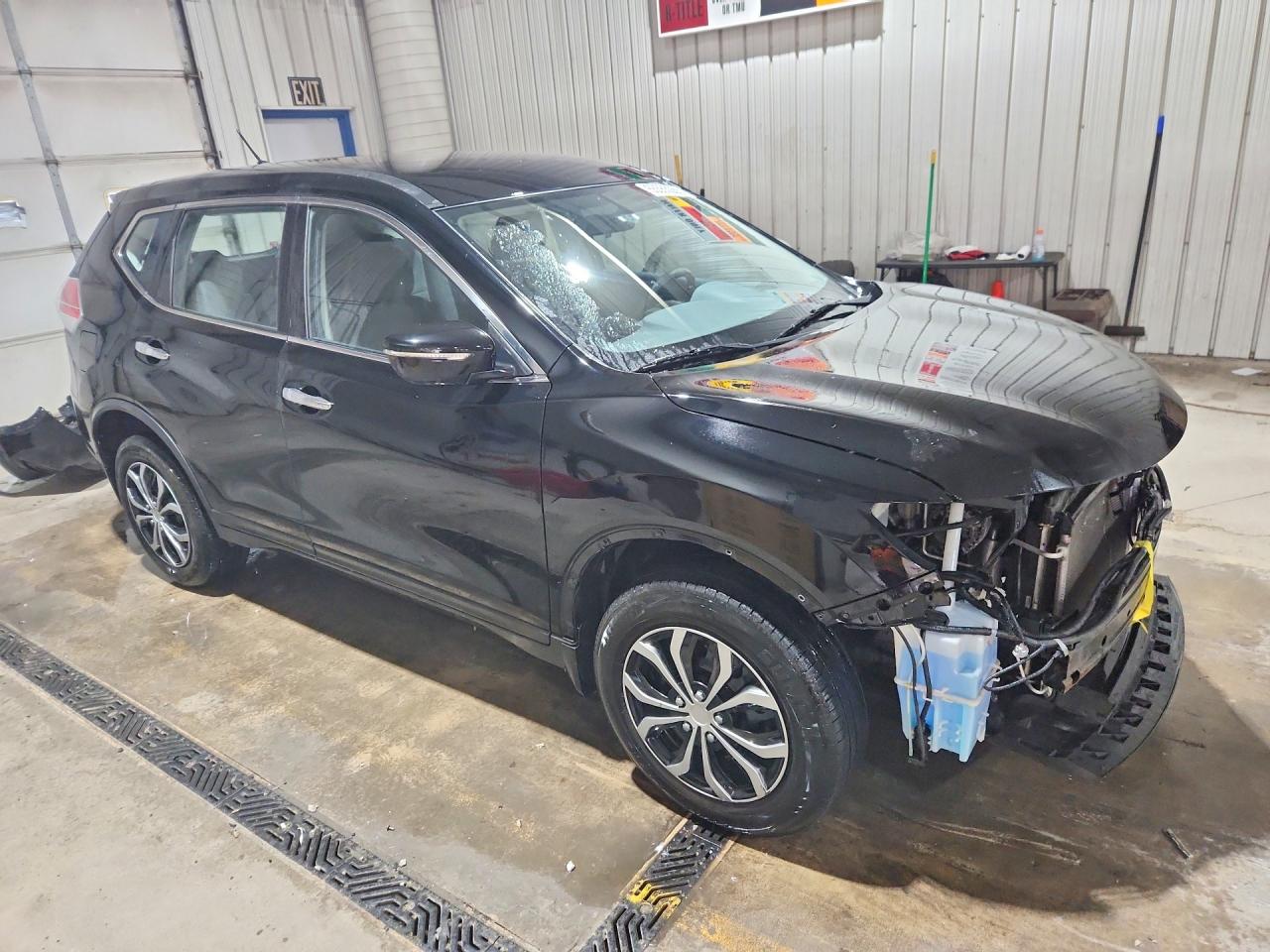 2015 Nissan Rogue S Черный vin: KNMAT2MV5FP509532