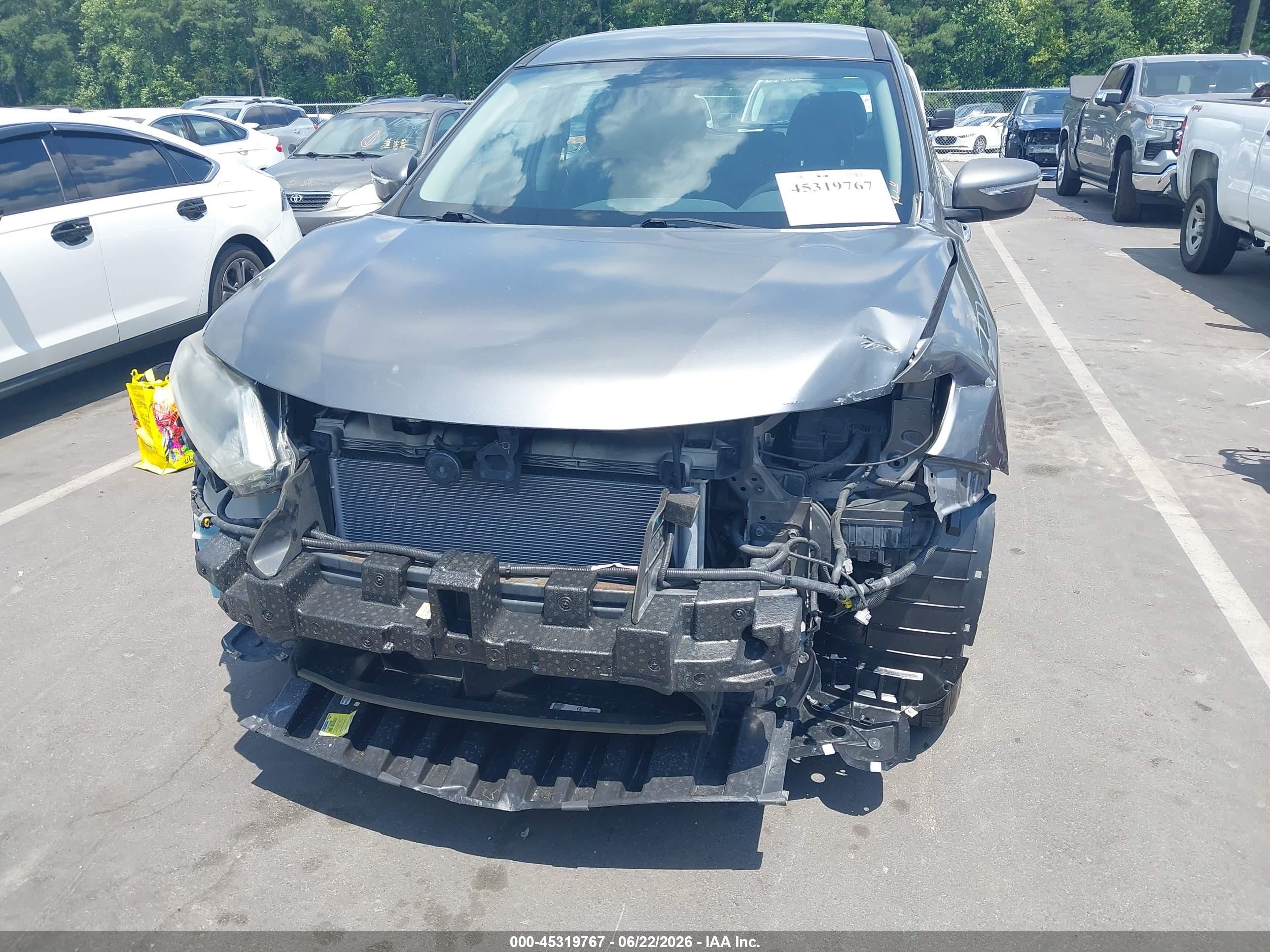 2015 Nissan Rogue S Gray vin: KNMAT2MV5FP515959