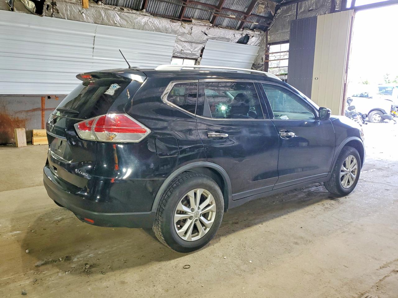 2015 Nissan Rogue Sv Черный vin: KNMAT2MV5FP543289
