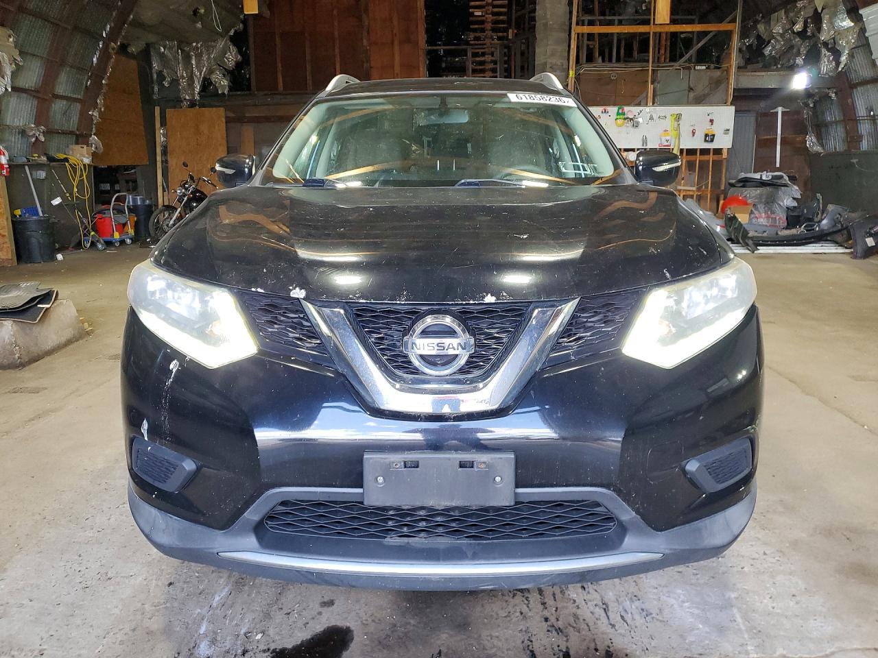 2015 Nissan Rogue Sv Черный vin: KNMAT2MV5FP543289
