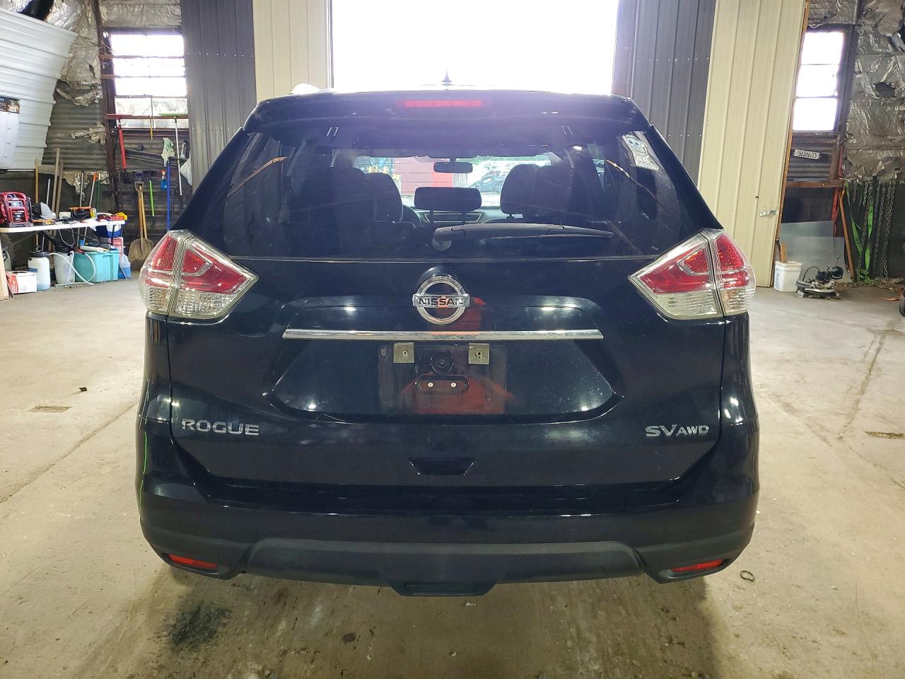 2015 Nissan Rogue Sv Черный vin: KNMAT2MV5FP543289