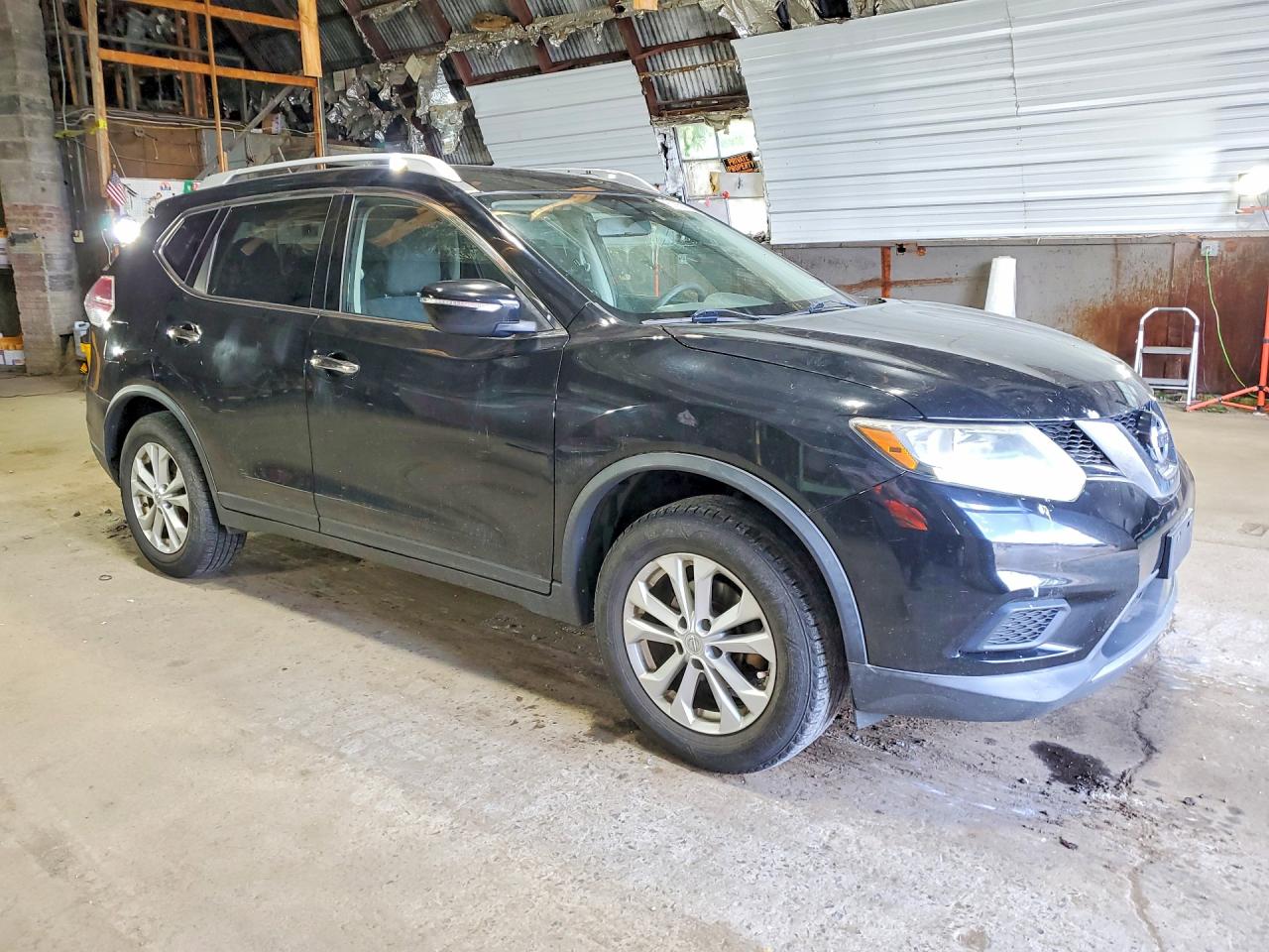 2015 Nissan Rogue Sv Черный vin: KNMAT2MV5FP543289