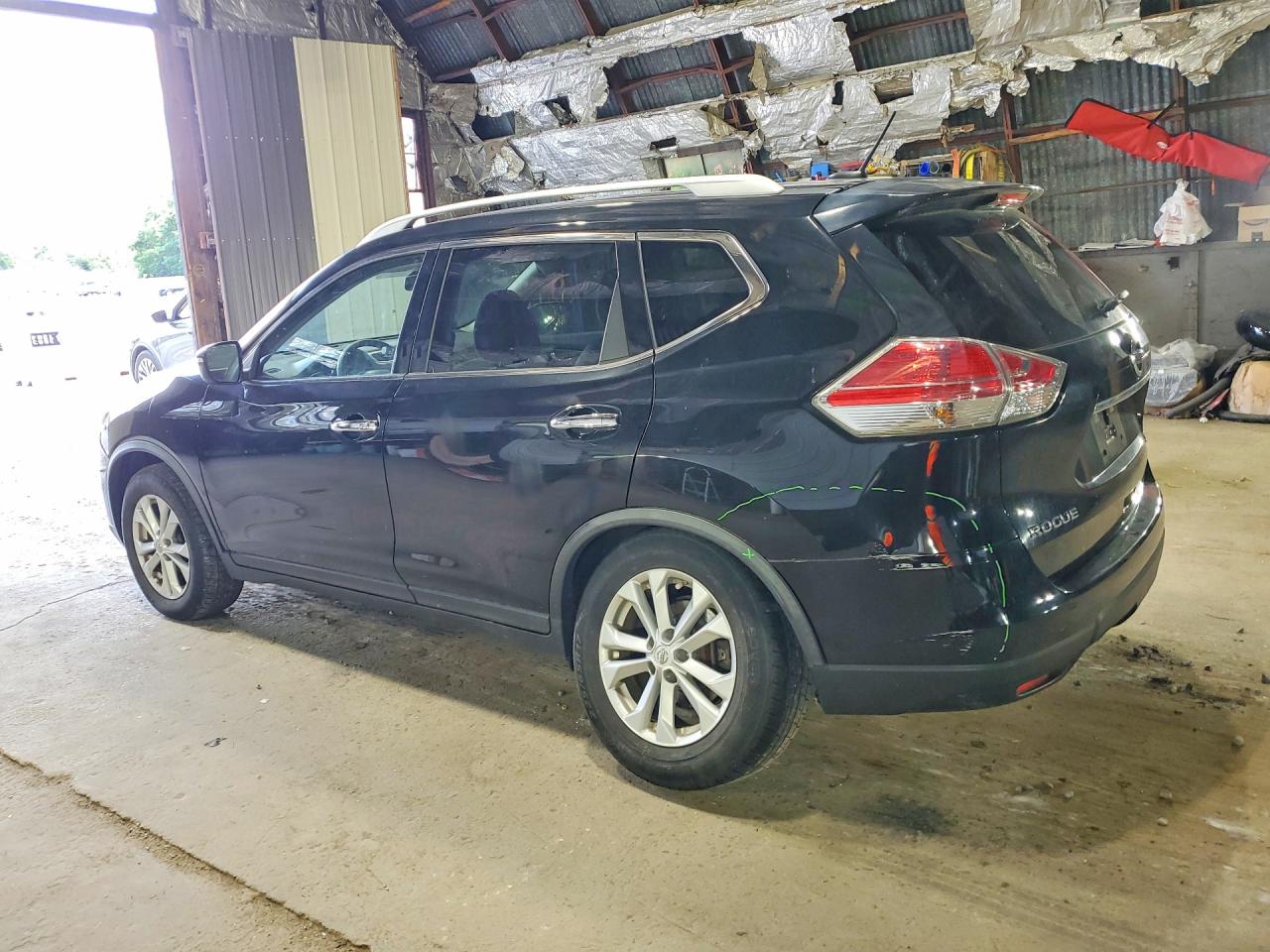 2015 Nissan Rogue Sv Черный vin: KNMAT2MV5FP543289
