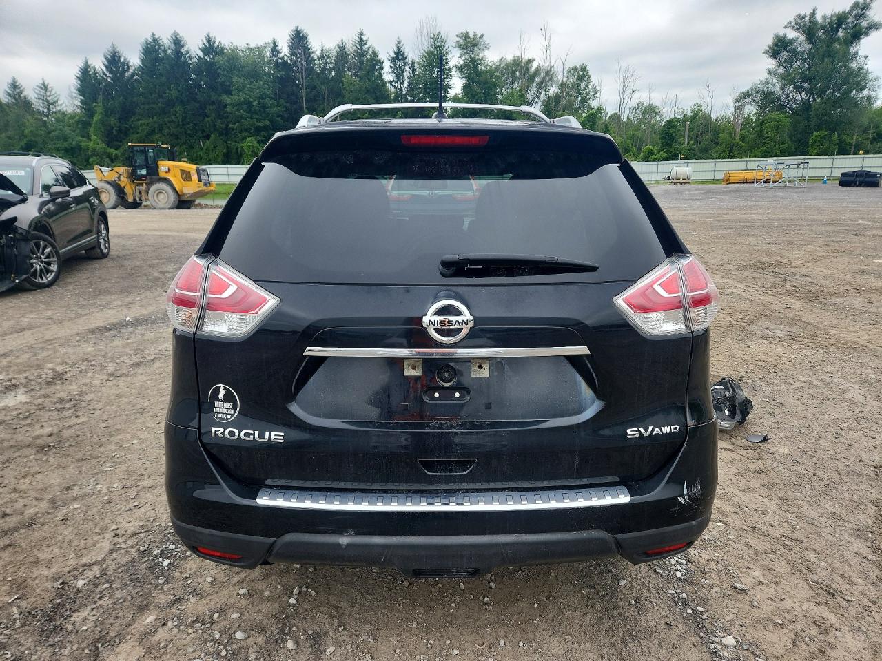 2015 Nissan Rogue Sv Black vin: KNMAT2MV5FP555362