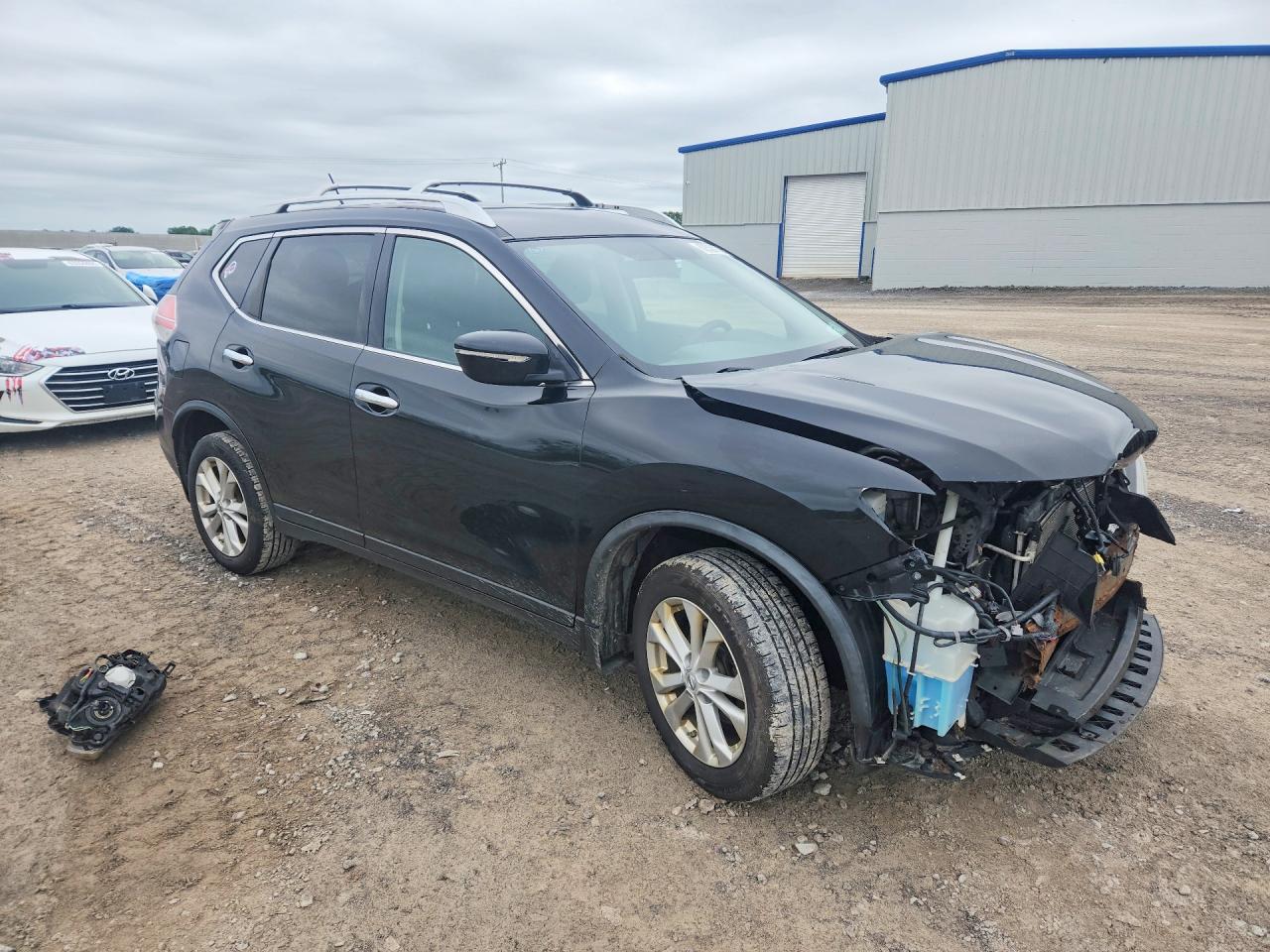 2015 Nissan Rogue Sv Black vin: KNMAT2MV5FP555362