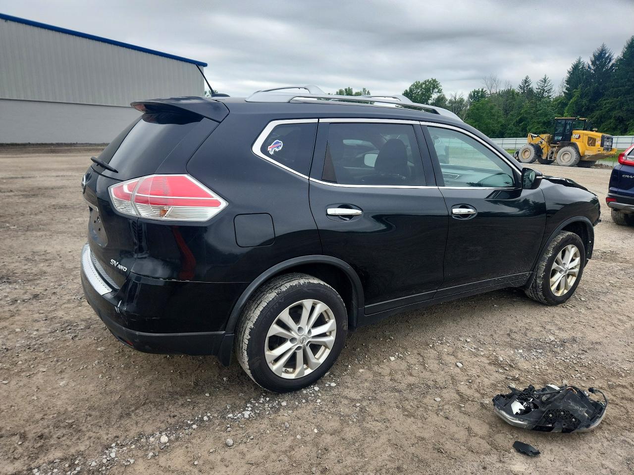 2015 Nissan Rogue Sv Black vin: KNMAT2MV5FP555362