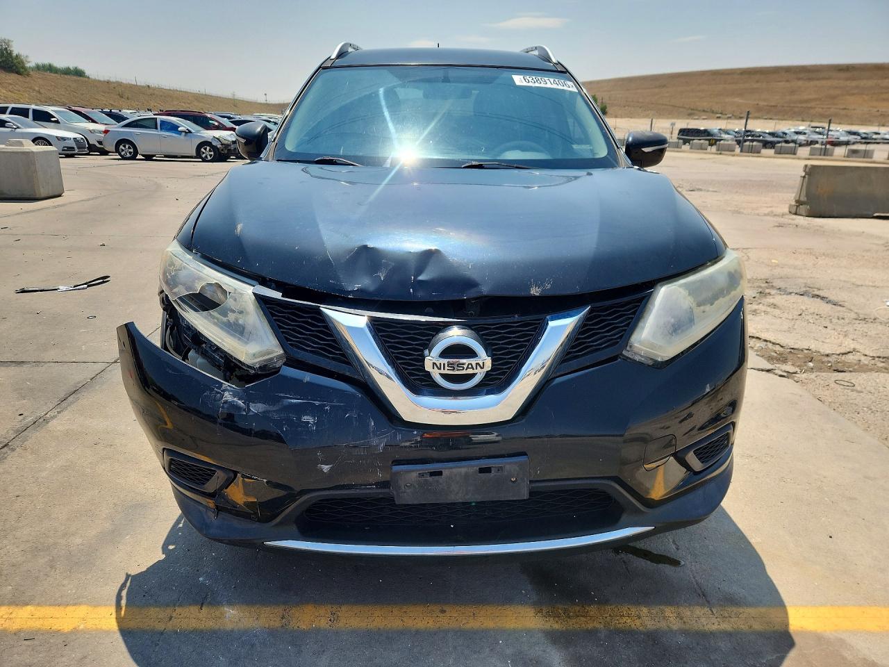 2015 Nissan Rogue Sv Черный vin: KNMAT2MV5FP569388