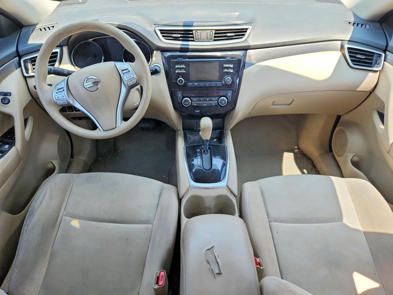 2015 Nissan Rogue Sv Черный vin: KNMAT2MV5FP569388