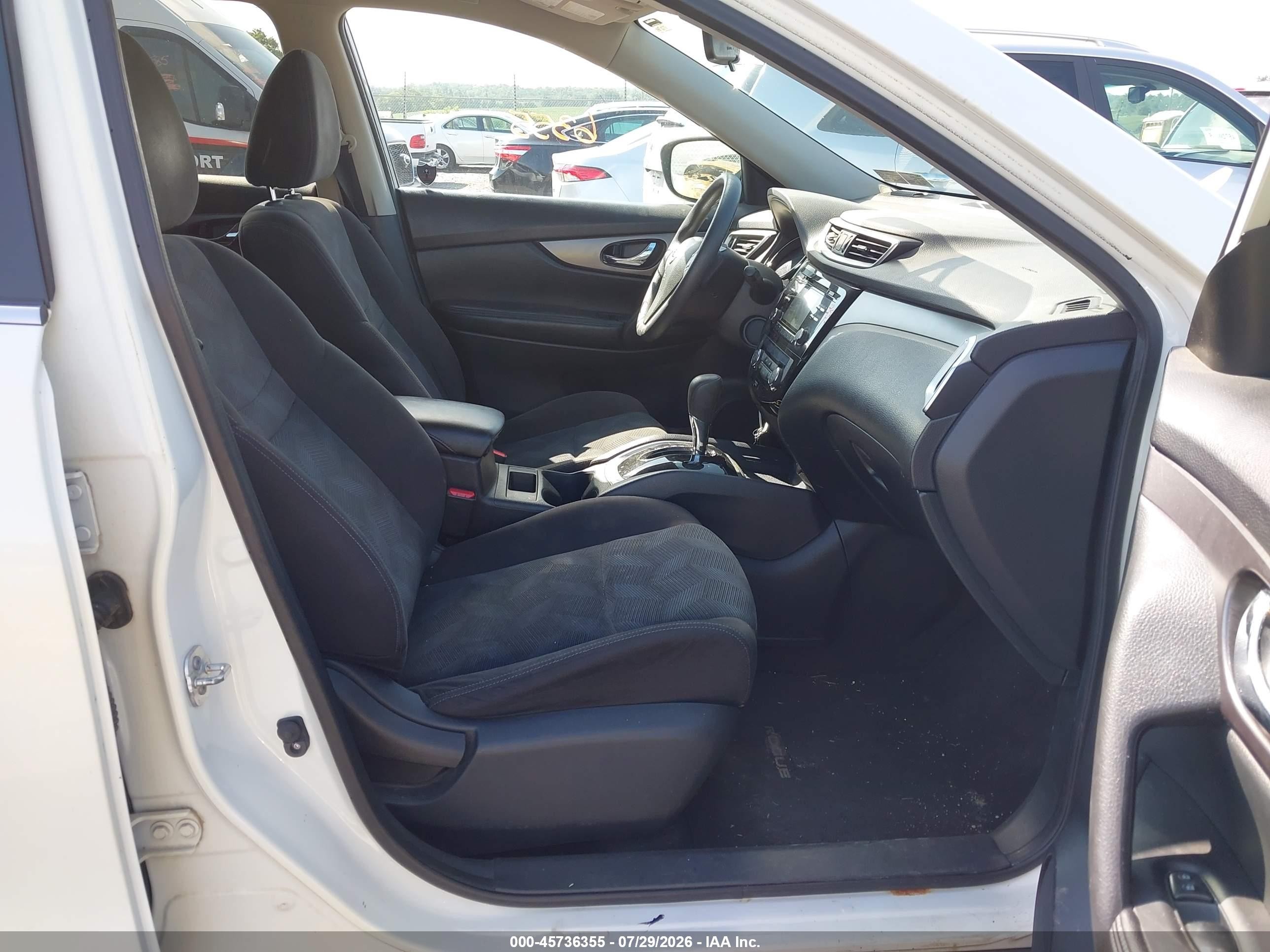 2015 Nissan Rogue Sv White vin: KNMAT2MV5FP577040