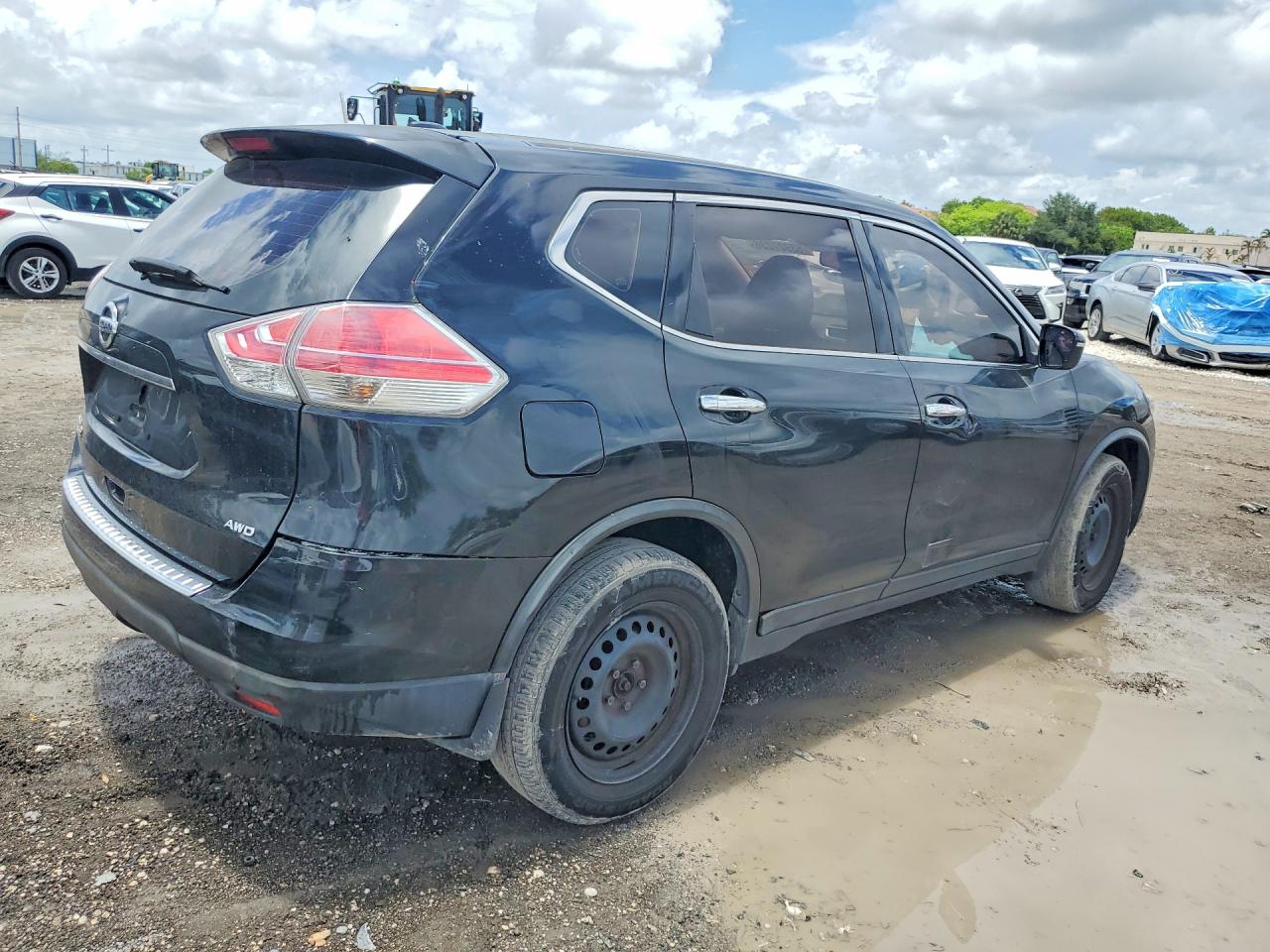 2015 Nissan Rogue S Black vin: KNMAT2MV5FP580309