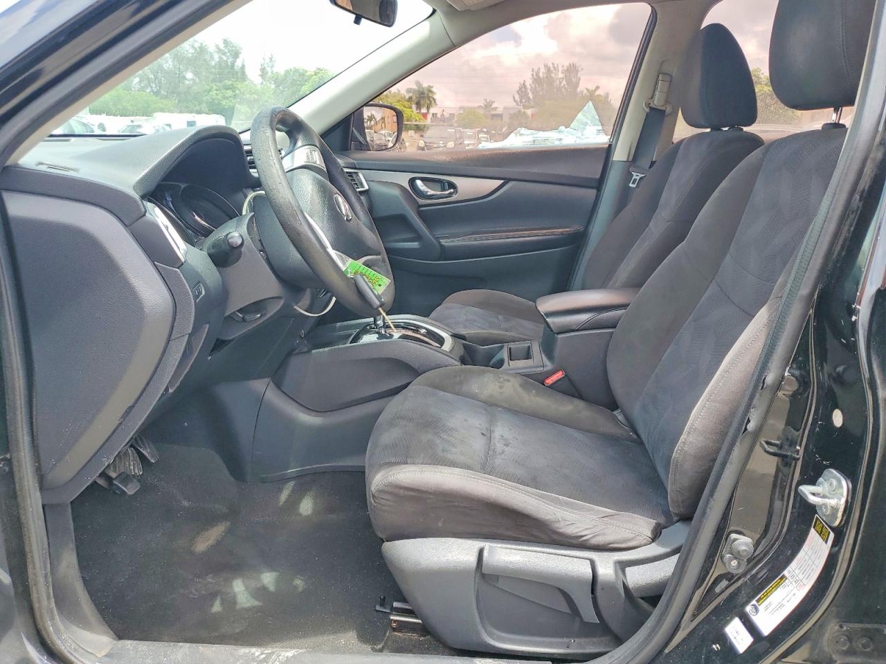 2015 Nissan Rogue S Black vin: KNMAT2MV5FP580309