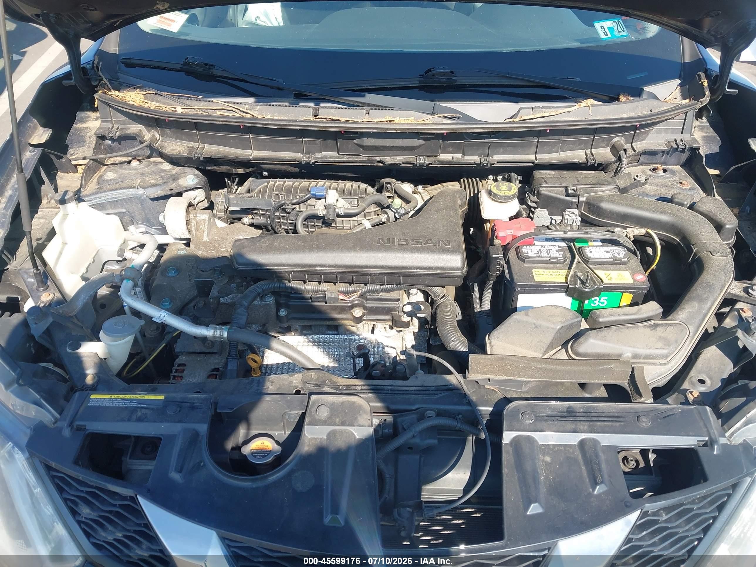 2015 Nissan Rogue S Blue vin: KNMAT2MV5FP580603