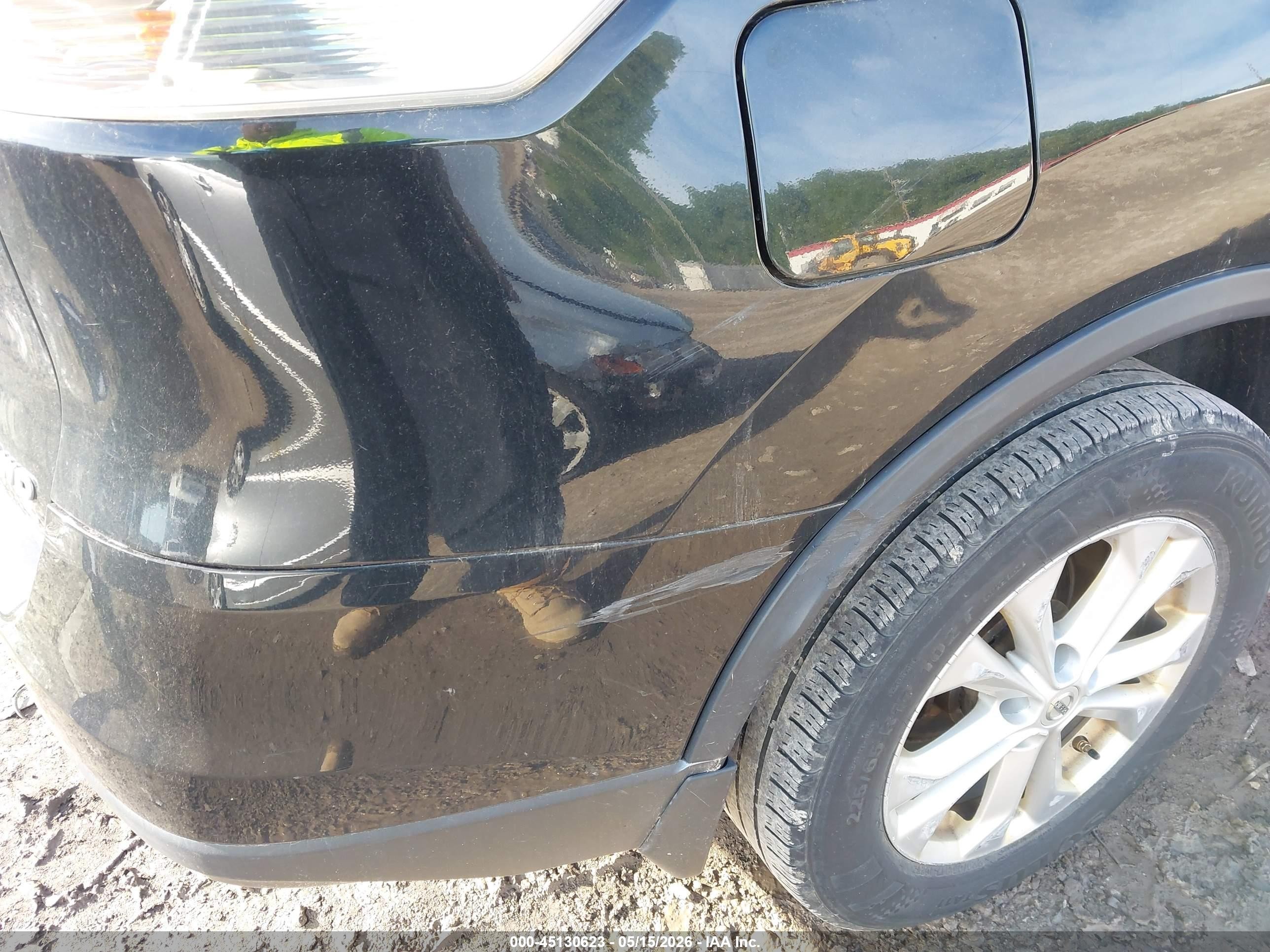 2015 Nissan Rogue Sv Черный vin: KNMAT2MV5FP586014