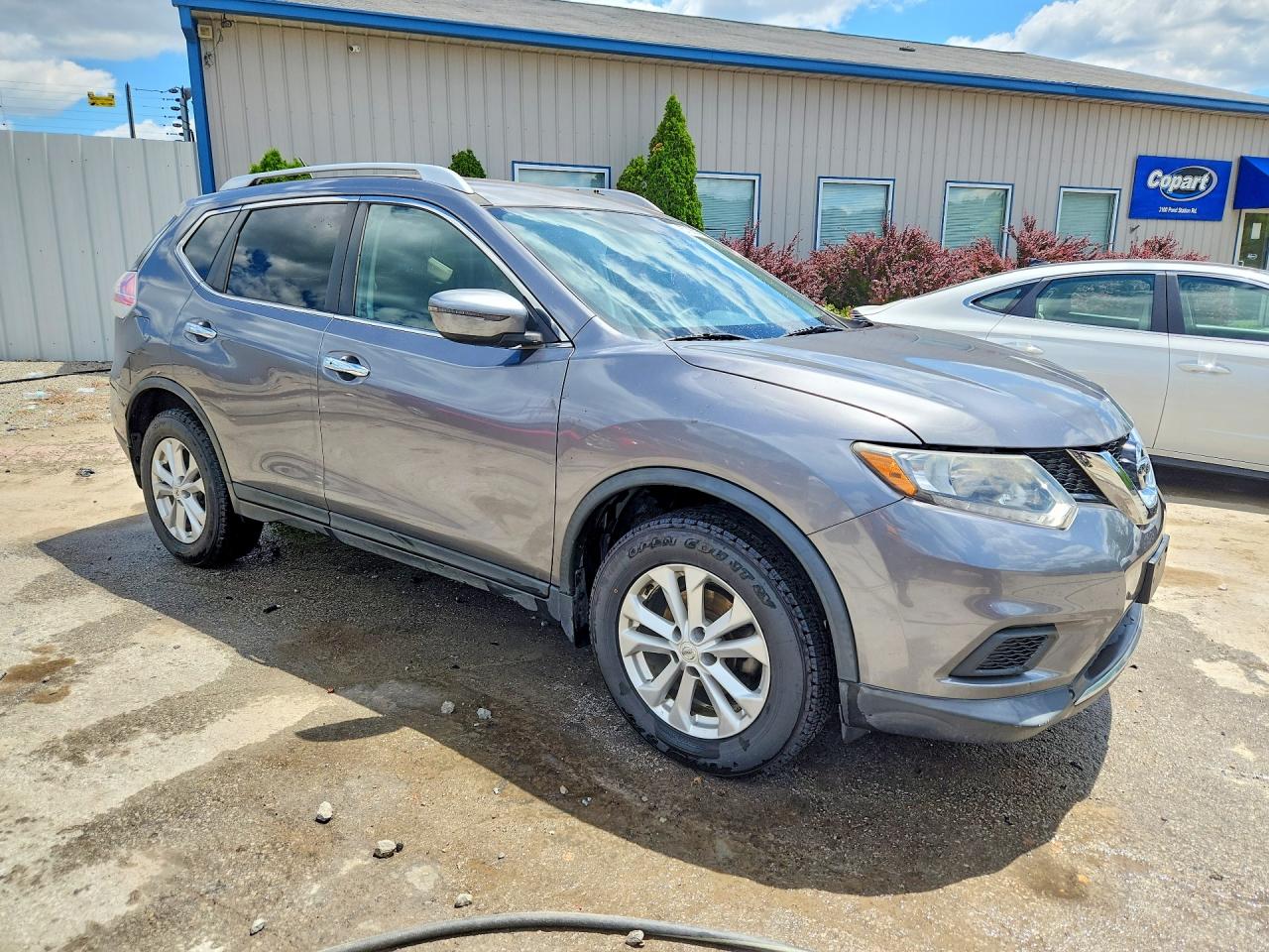 2016 Nissan Rogue Sv Серый vin: KNMAT2MV5GP677317
