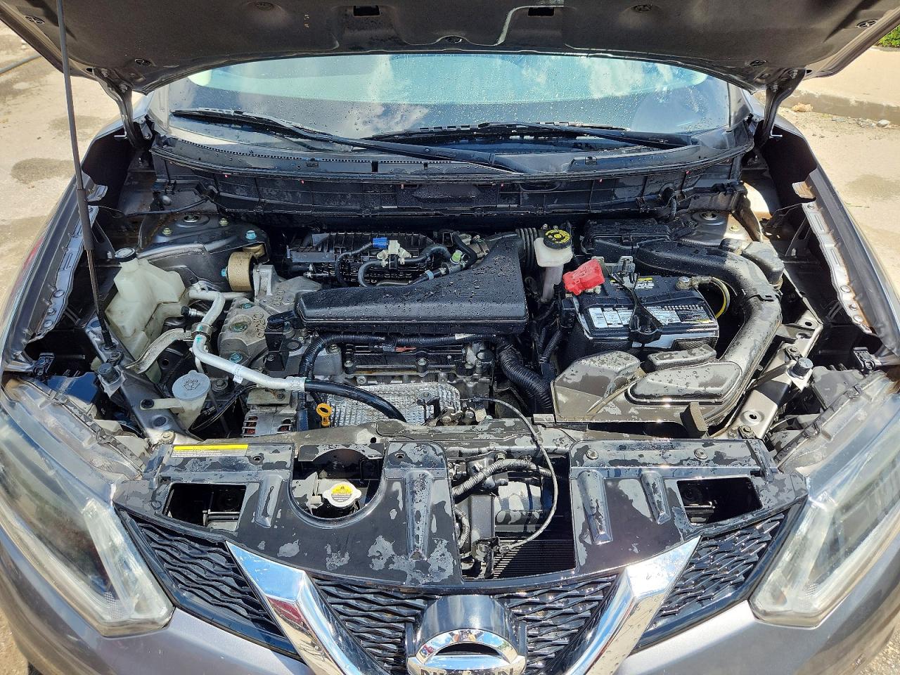 2016 Nissan Rogue Sv Серый vin: KNMAT2MV5GP677317