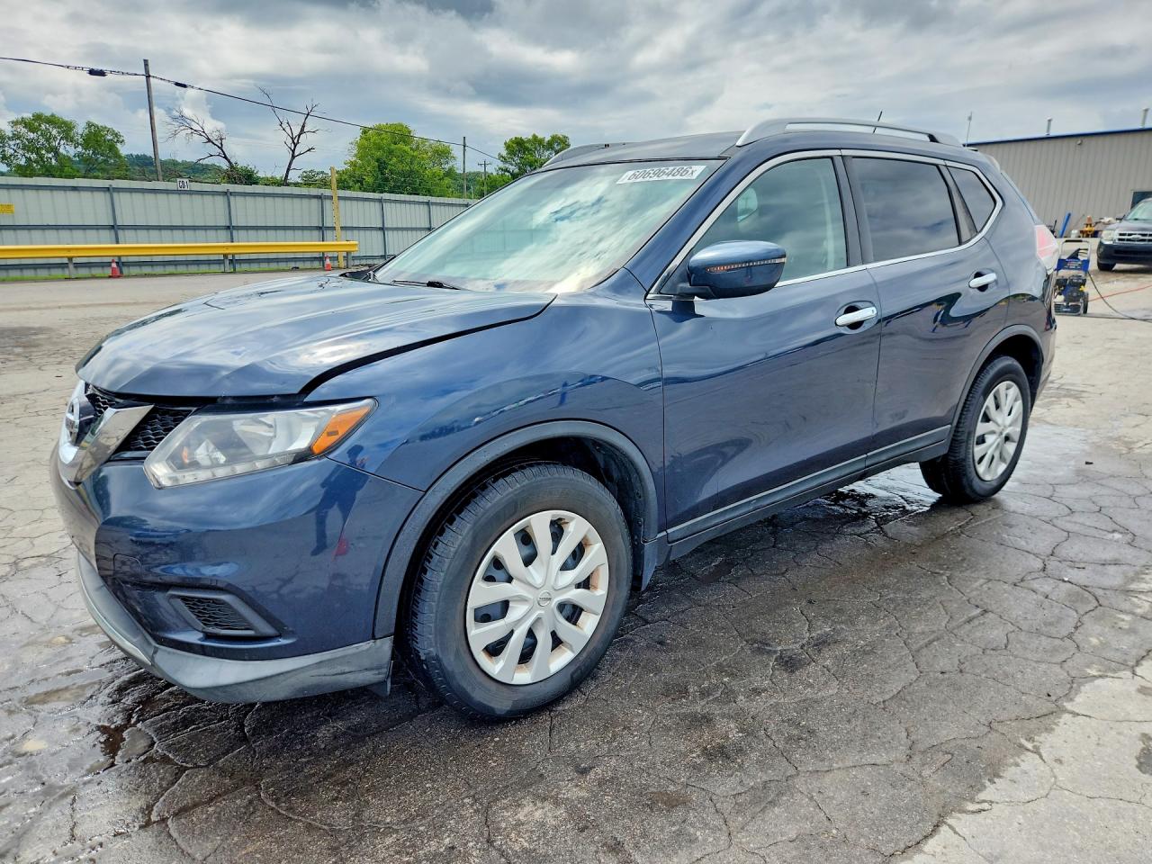 2016 Nissan Rogue S Blue vin: KNMAT2MV5GP712146