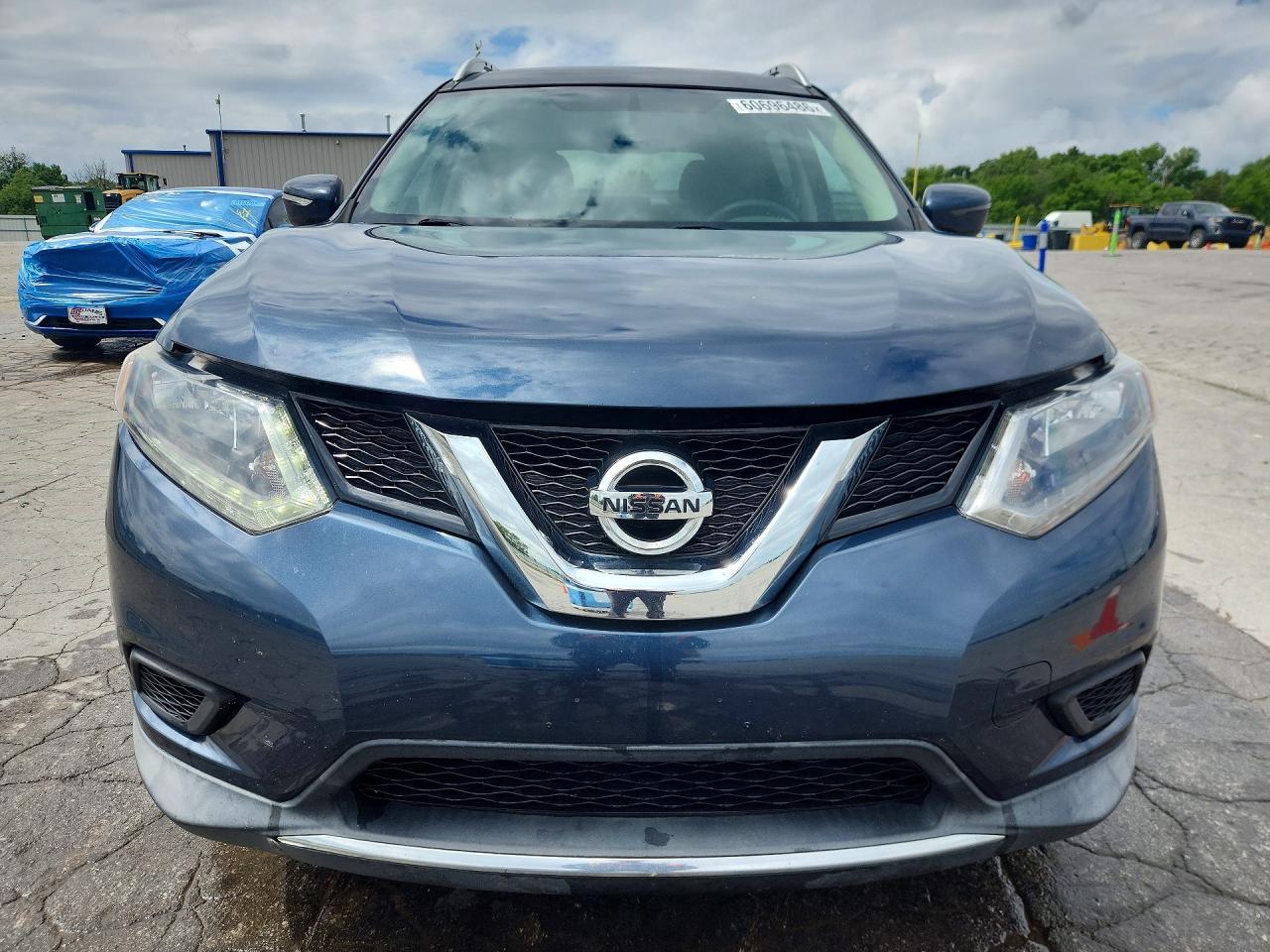 2016 Nissan Rogue S Blue vin: KNMAT2MV5GP712146