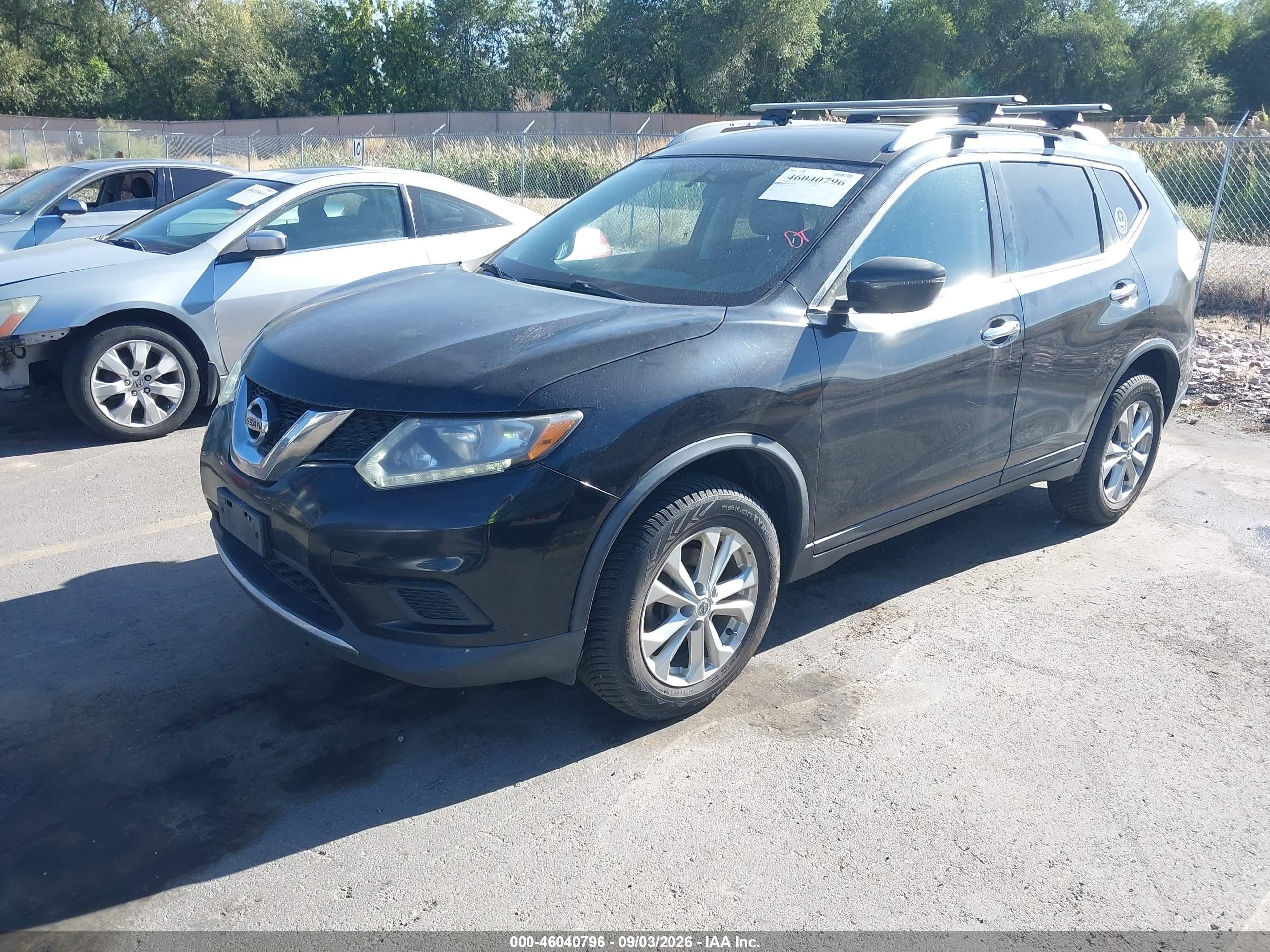 2016 Nissan Rogue Sv Black vin: KNMAT2MV5GP717167