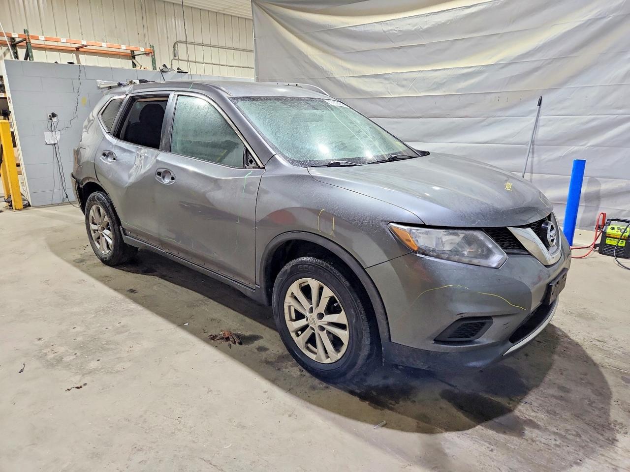 2015 Nissan Rogue Sv Gray vin: KNMAT2MV6FP519731