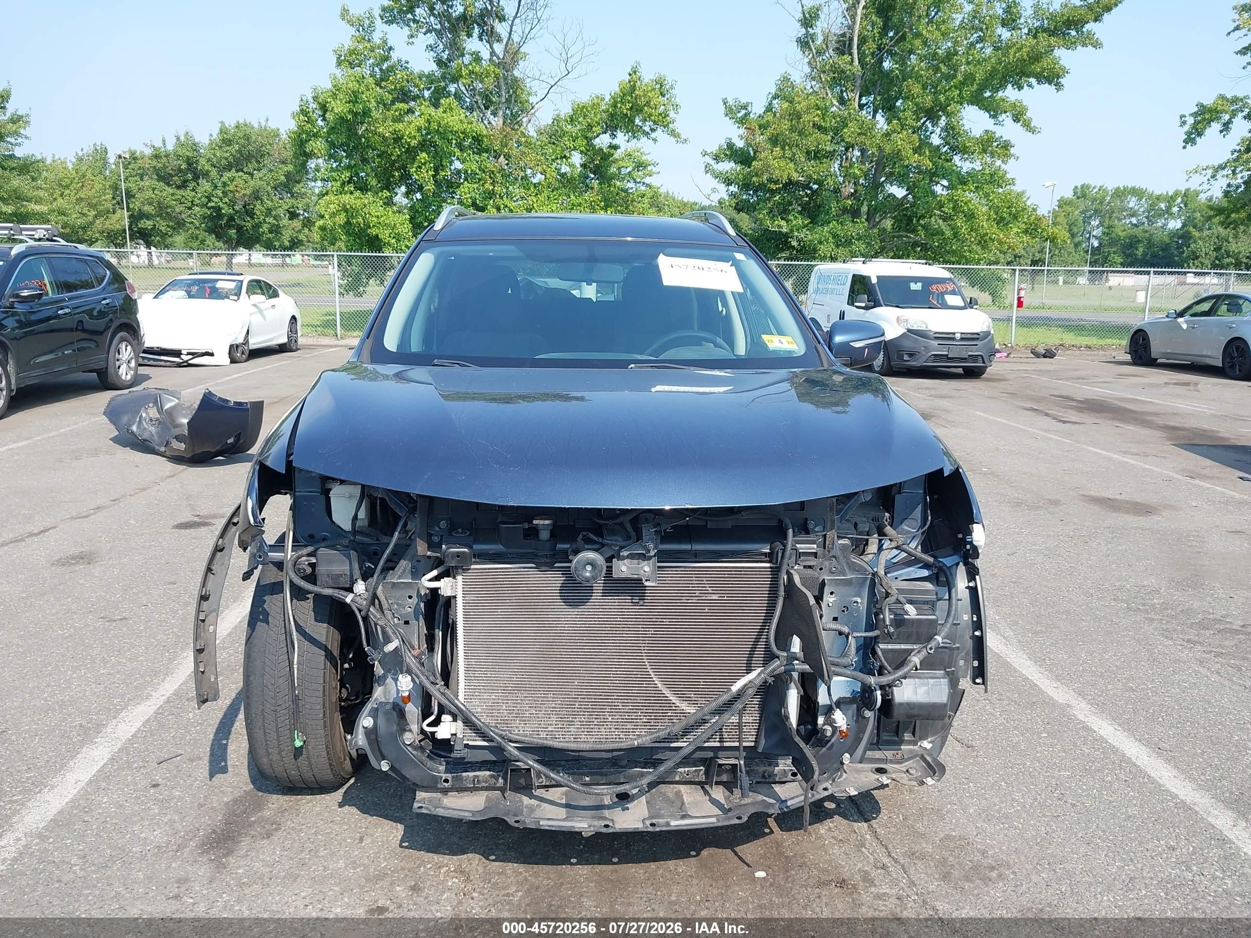 2015 Nissan Rogue Sv Blue vin: KNMAT2MV6FP536514