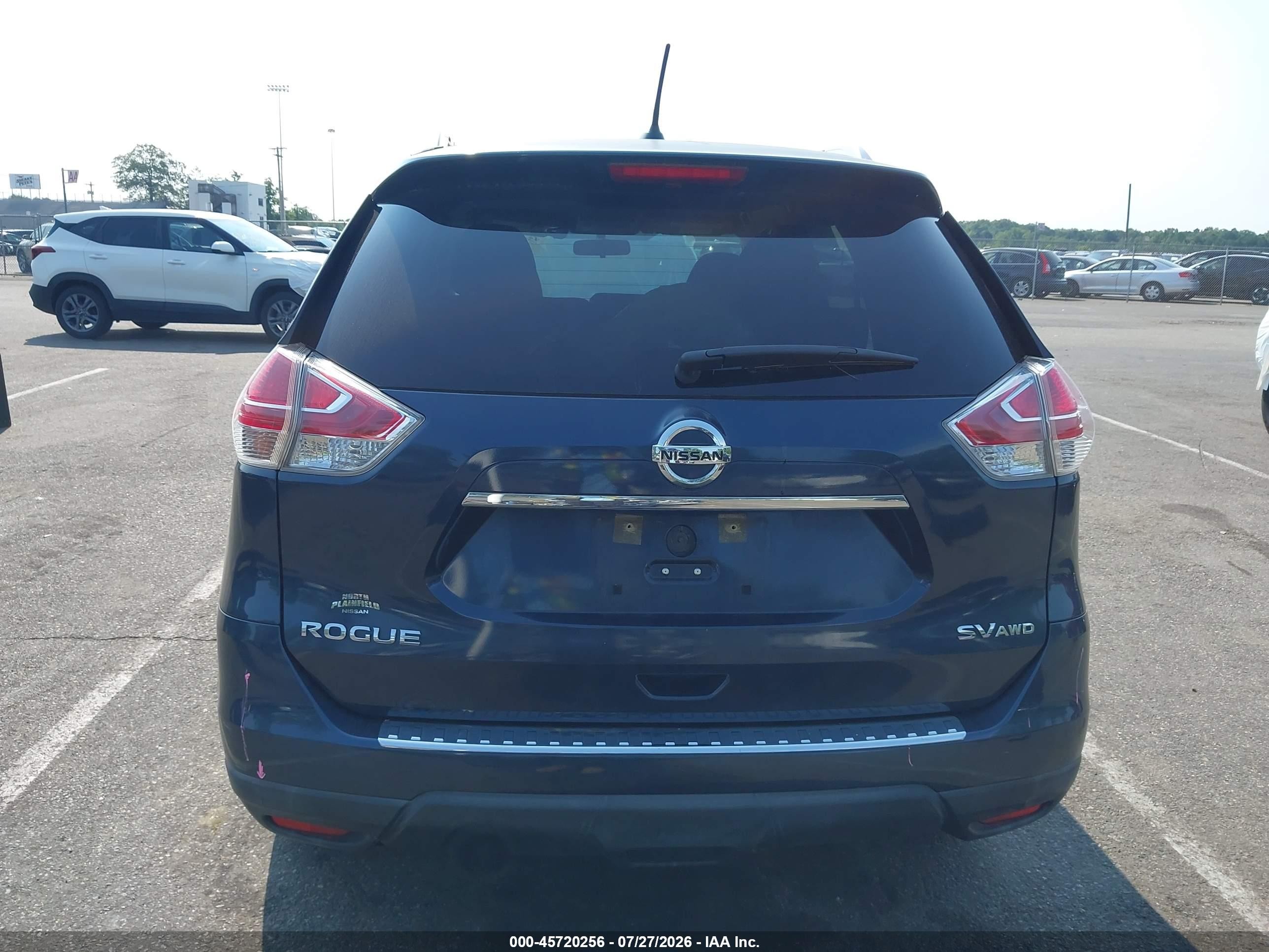 2015 Nissan Rogue Sv Blue vin: KNMAT2MV6FP536514