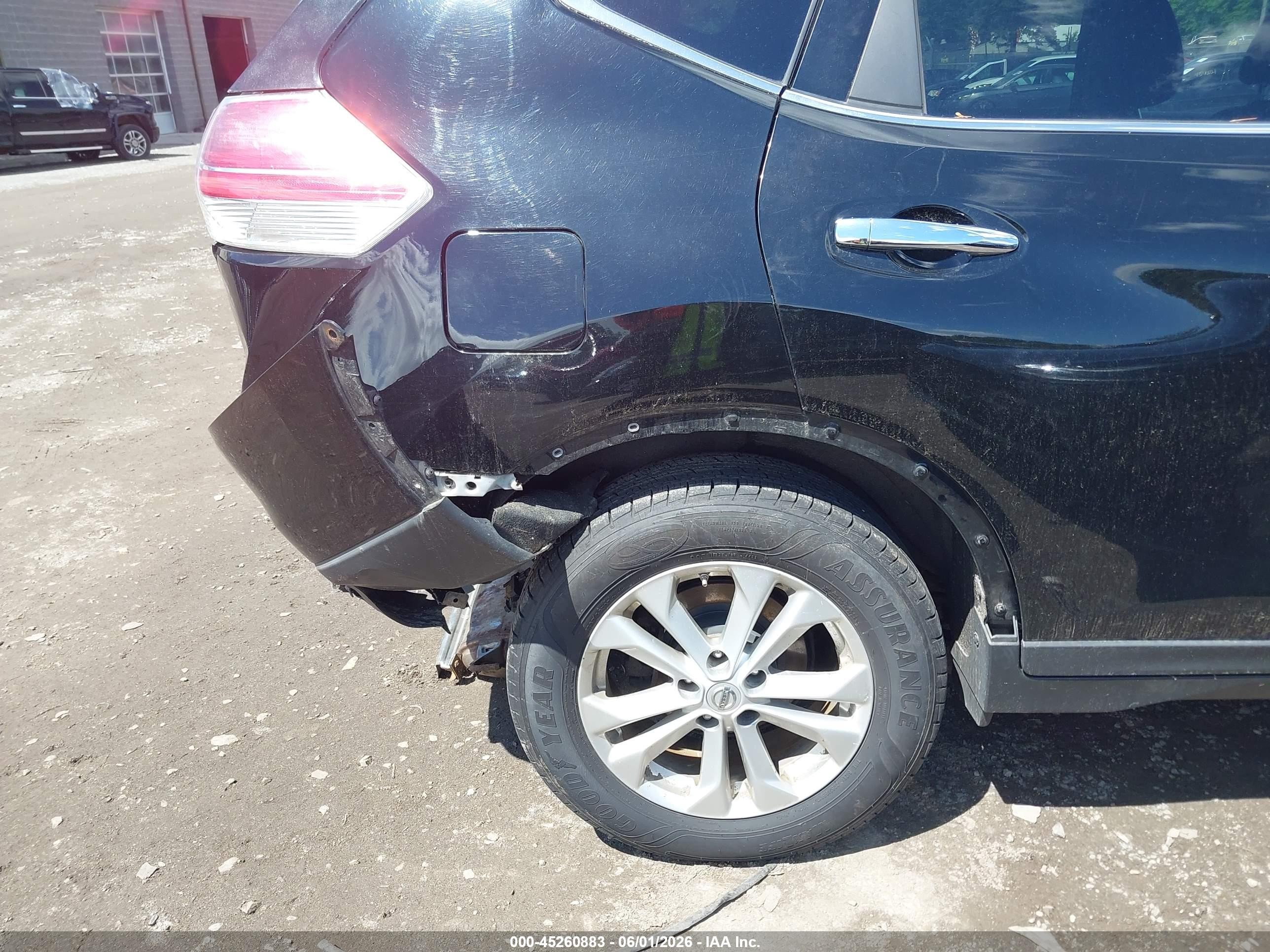 2015 Nissan Rogue Sv Black vin: KNMAT2MV6FP536674