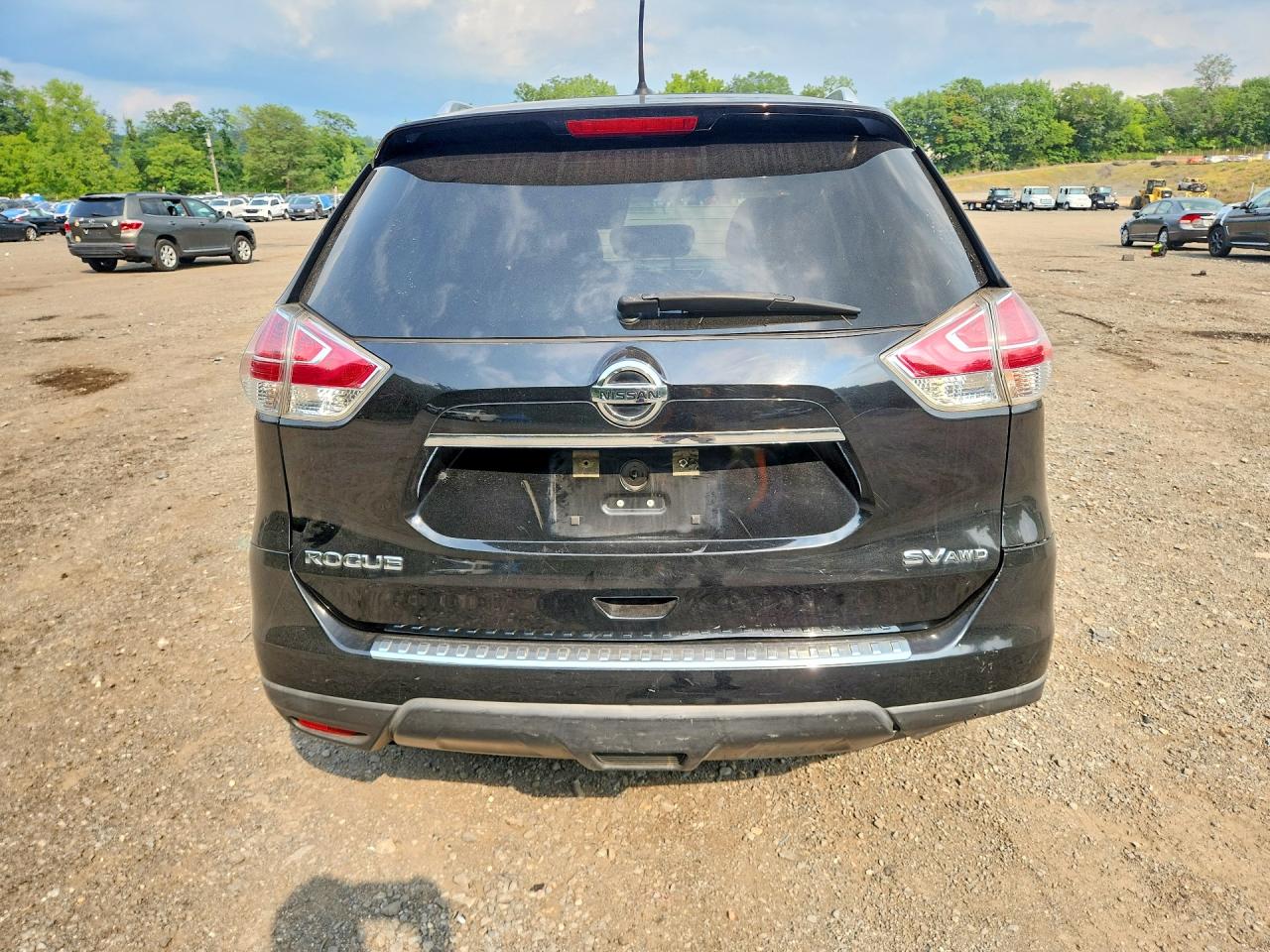 2015 Nissan Rogue Sv Black vin: KNMAT2MV6FP536884