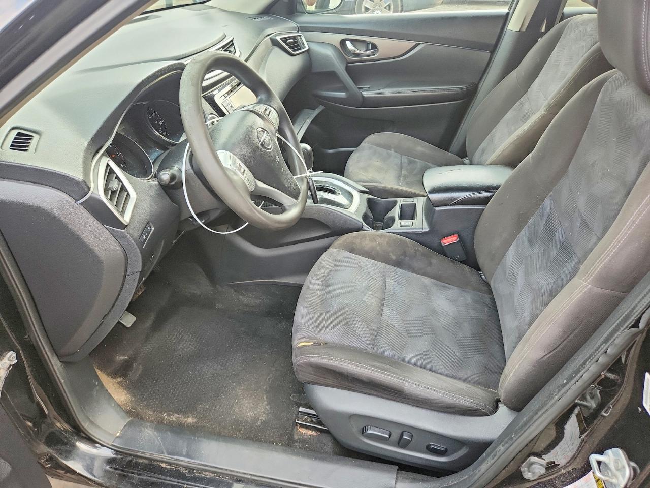 2015 Nissan Rogue Sv Black vin: KNMAT2MV6FP536884