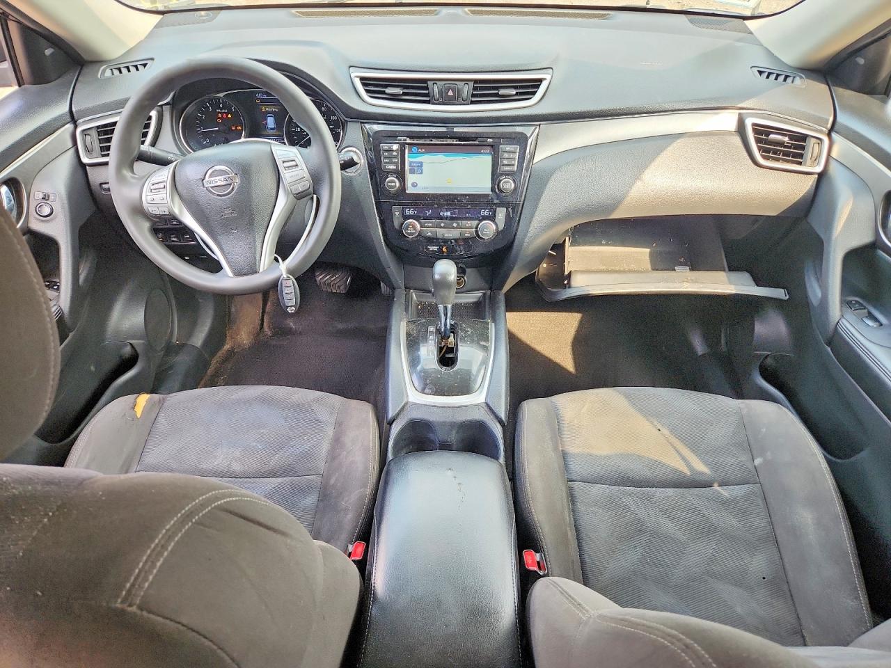2015 Nissan Rogue Sv Black vin: KNMAT2MV6FP536884