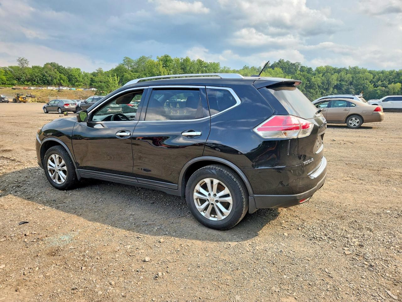 2015 Nissan Rogue Sv Black vin: KNMAT2MV6FP536884