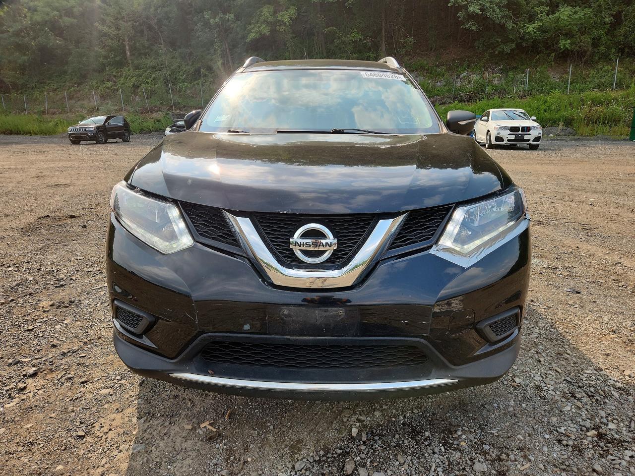 2015 Nissan Rogue Sv Black vin: KNMAT2MV6FP536884