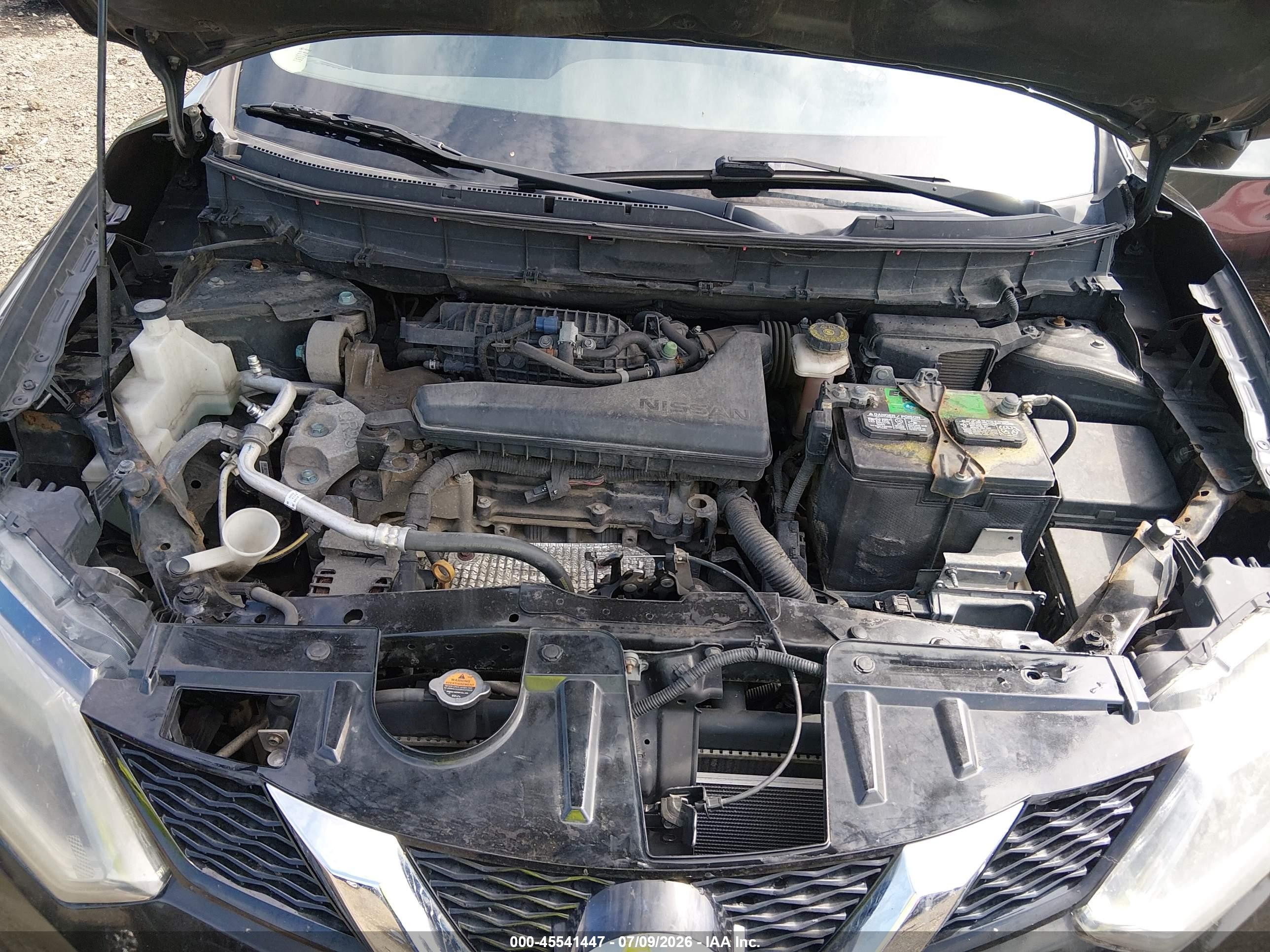 2015 Nissan Rogue Sv Silver vin: KNMAT2MV6FP537257