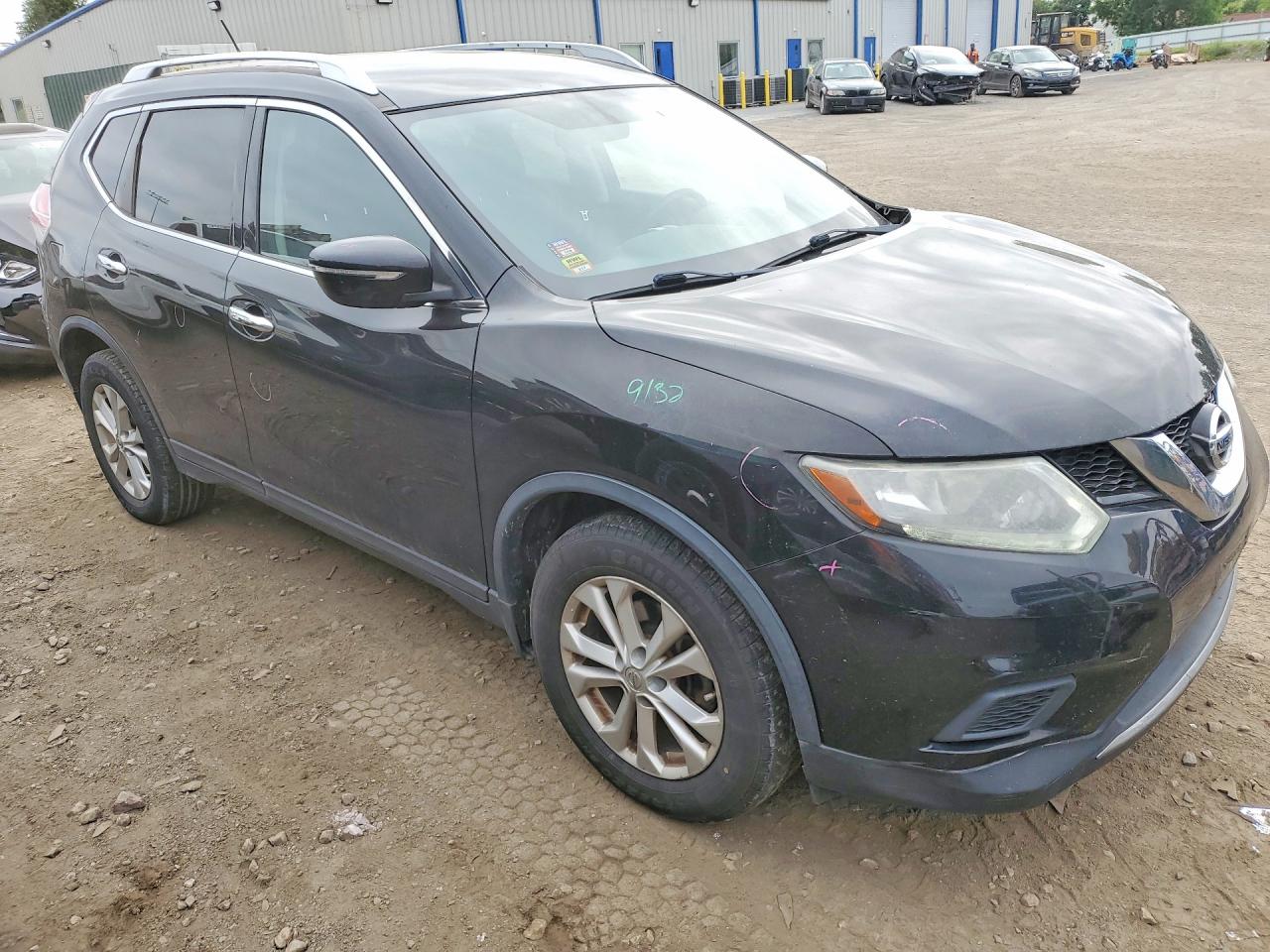 2015 Nissan Rogue Sv Black vin: KNMAT2MV6FP546461