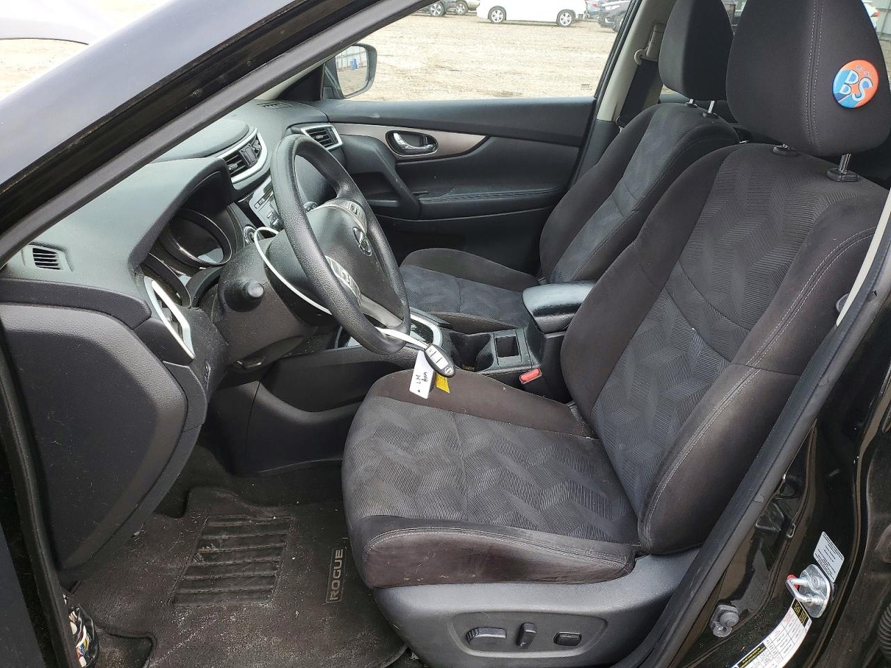 2015 Nissan Rogue Sv Black vin: KNMAT2MV6FP546461