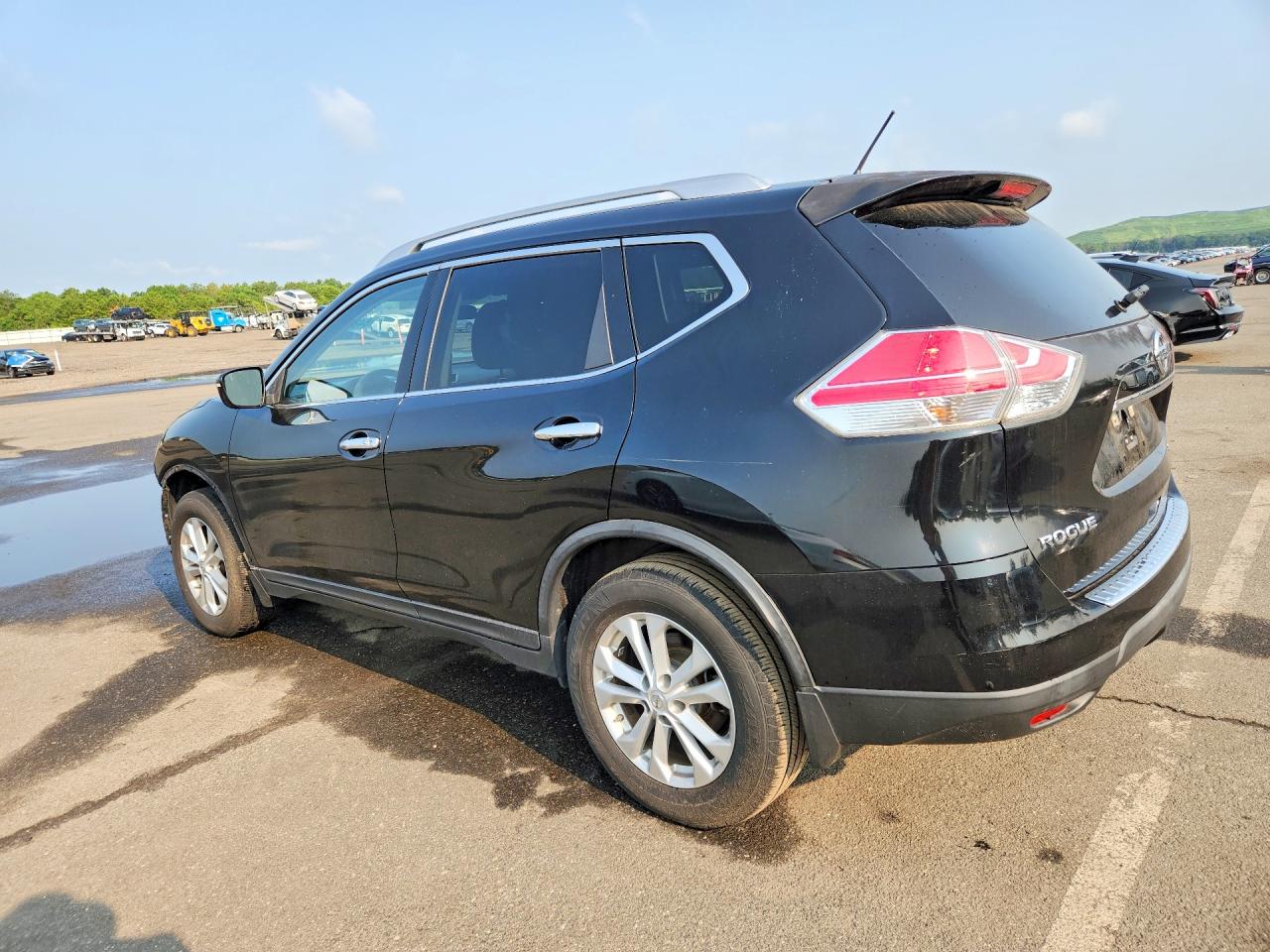 2015 Nissan Rogue Sv Black vin: KNMAT2MV6FP551711