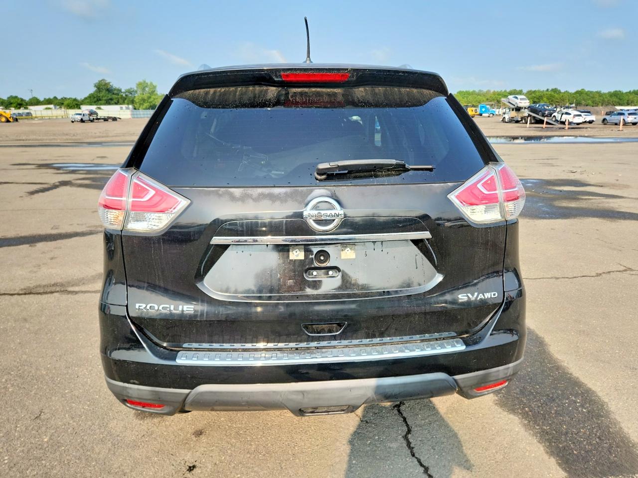 2015 Nissan Rogue Sv Black vin: KNMAT2MV6FP551711