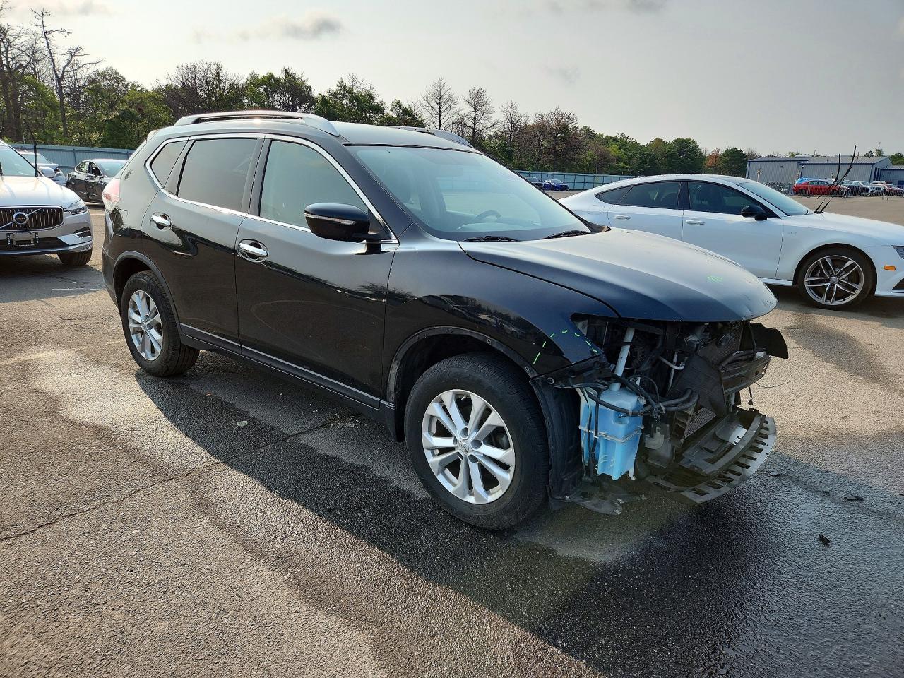 2015 Nissan Rogue Sv Black vin: KNMAT2MV6FP551711