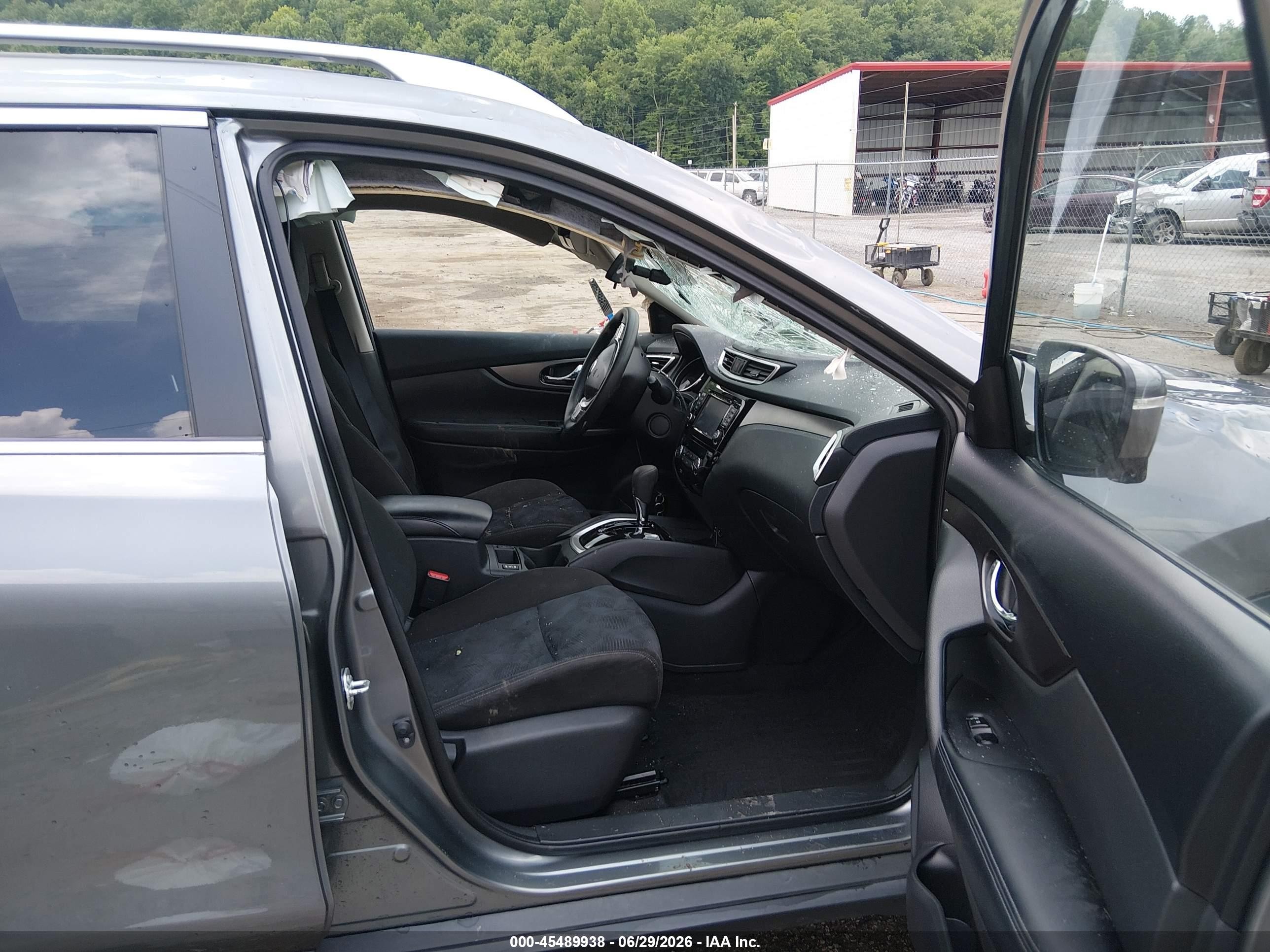 2015 Nissan Rogue Sv Gray vin: KNMAT2MV6FP553216