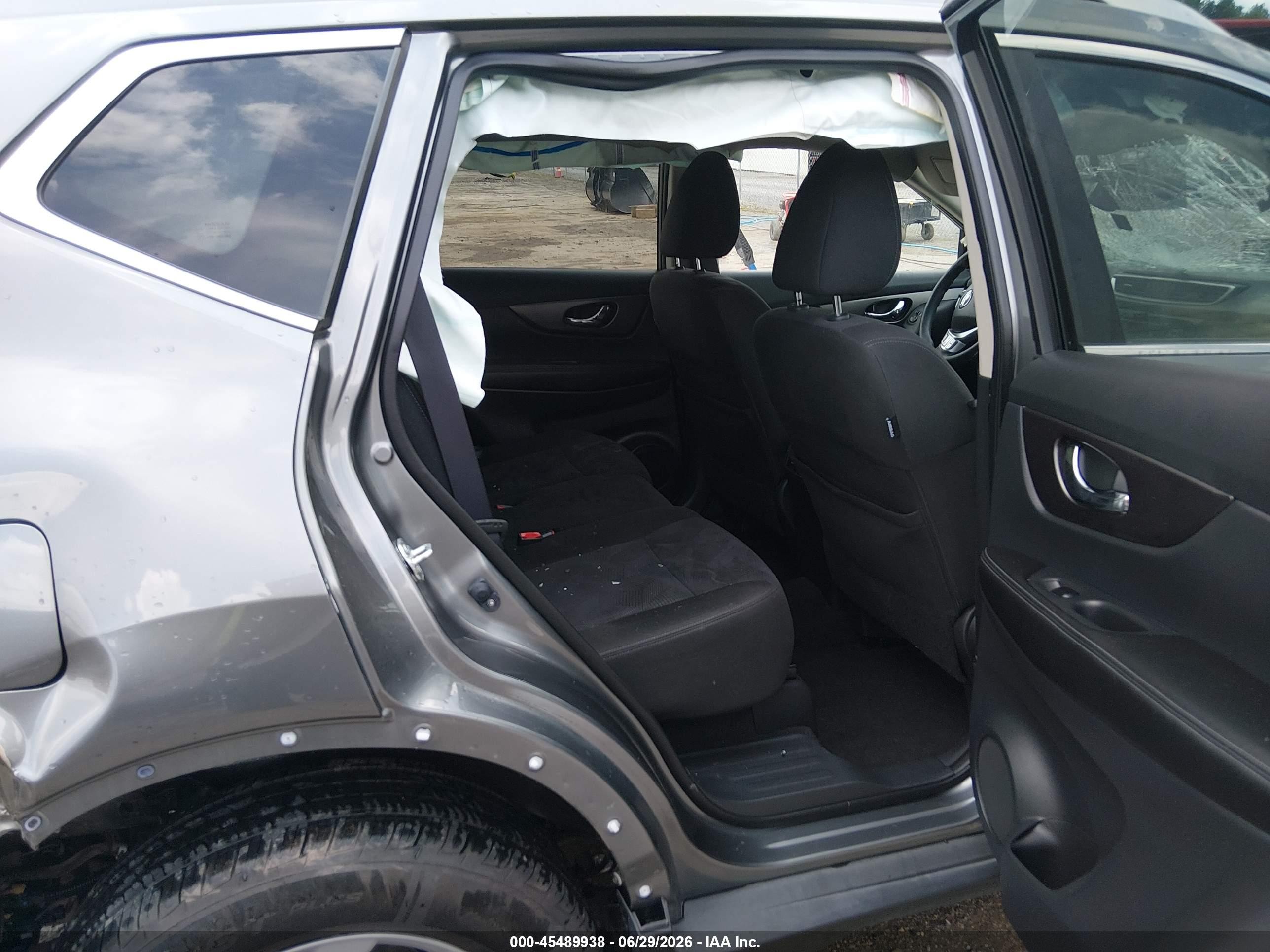 2015 Nissan Rogue Sv Gray vin: KNMAT2MV6FP553216