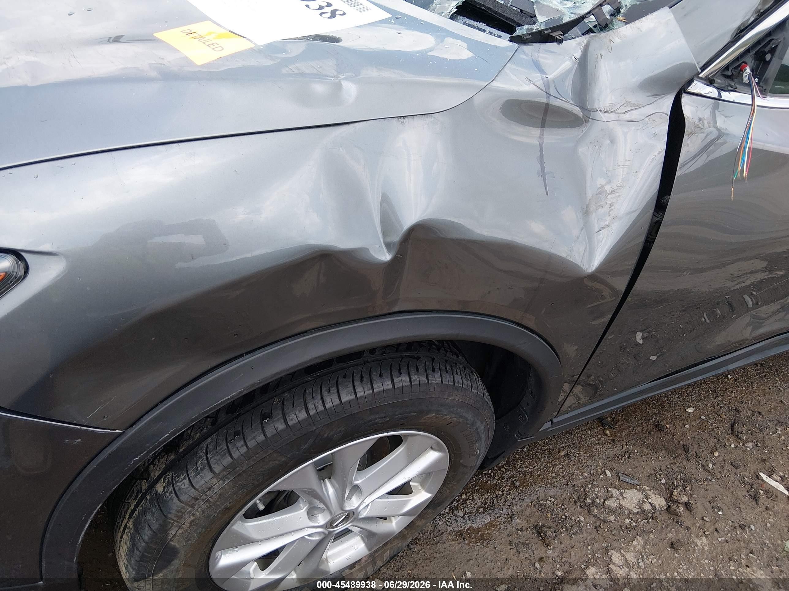 2015 Nissan Rogue Sv Gray vin: KNMAT2MV6FP553216