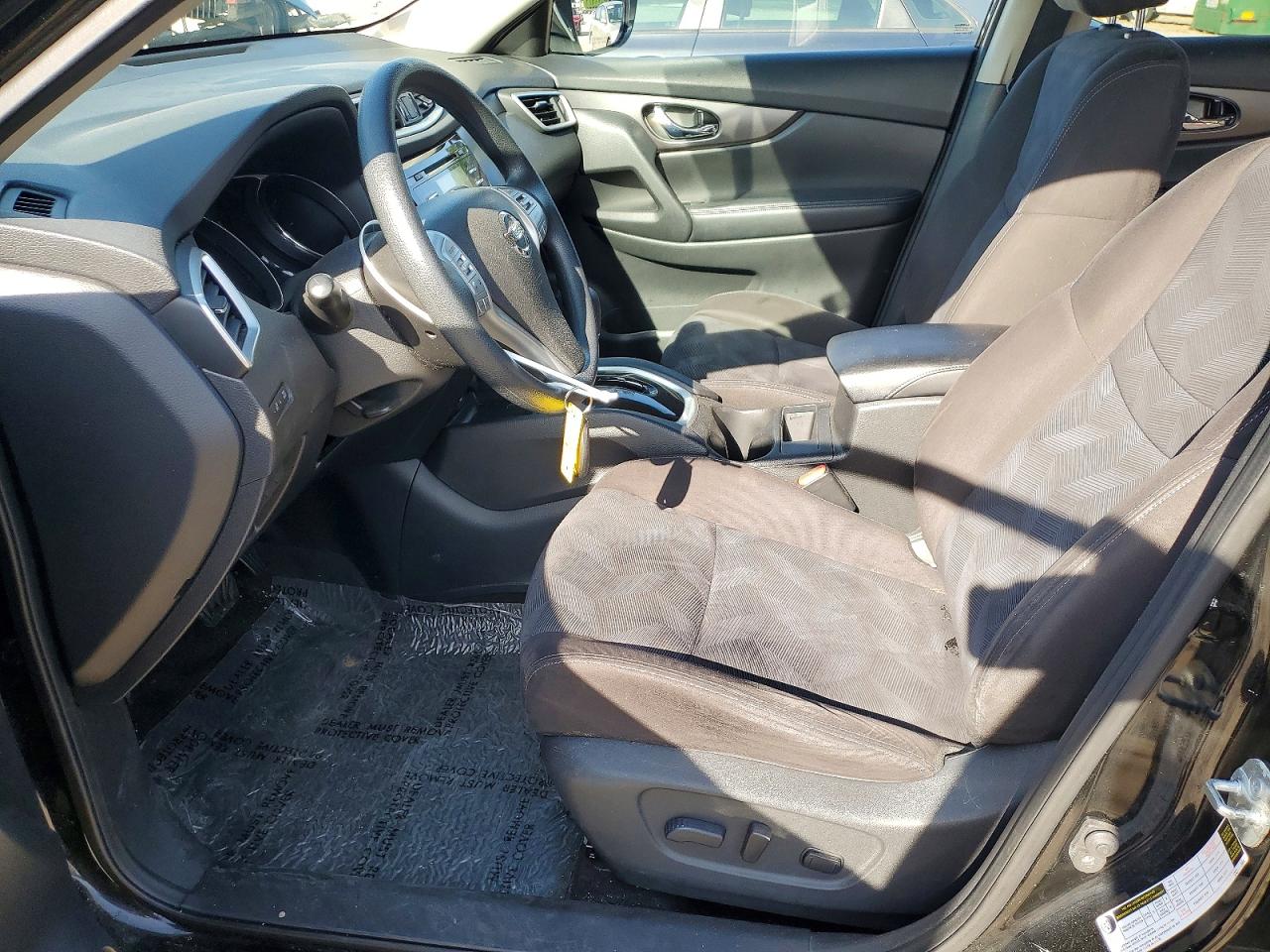 2015 Nissan Rogue Sv Black vin: KNMAT2MV6FP582070
