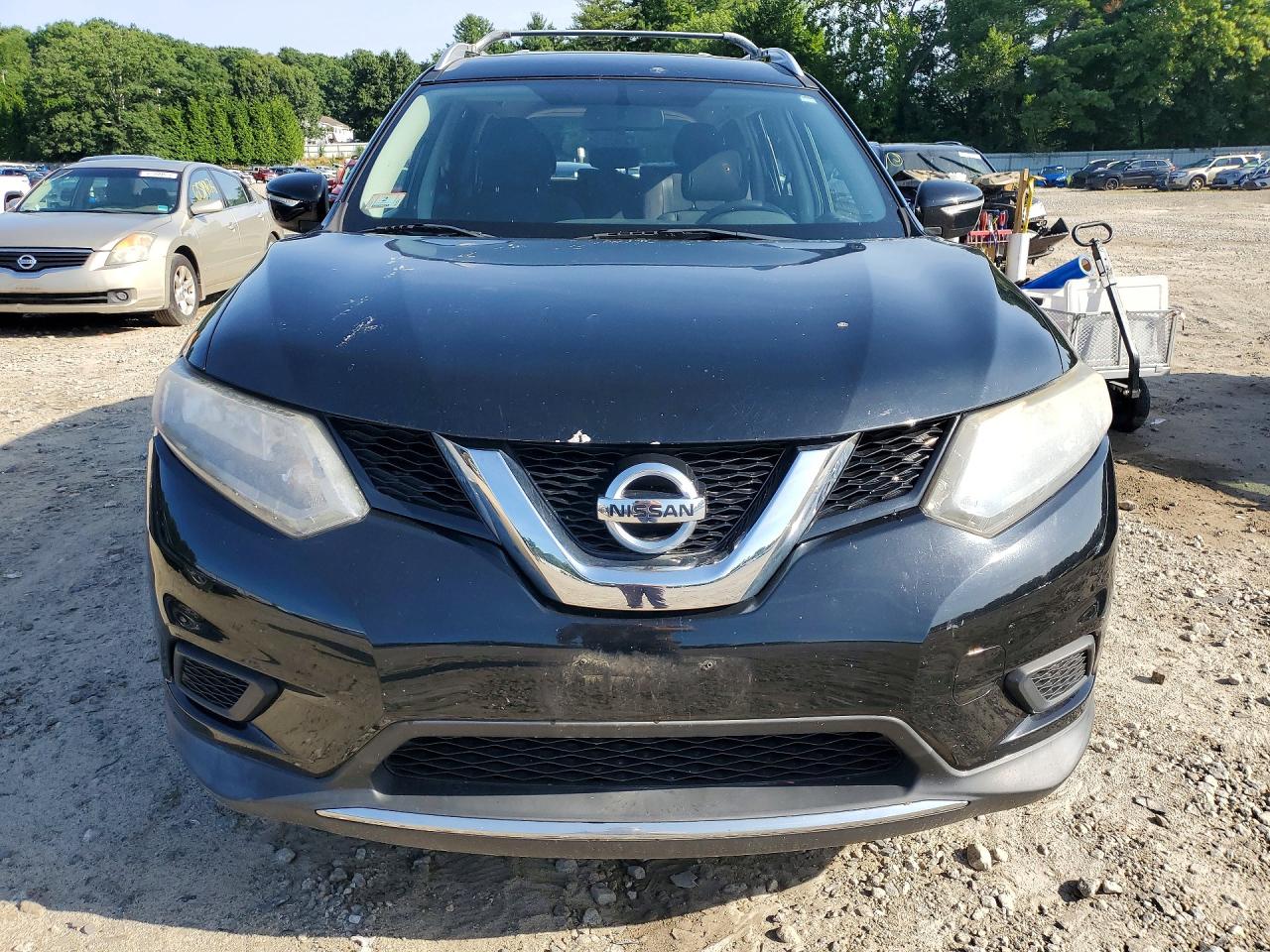 2015 Nissan Rogue Sv Black vin: KNMAT2MV6FP582070