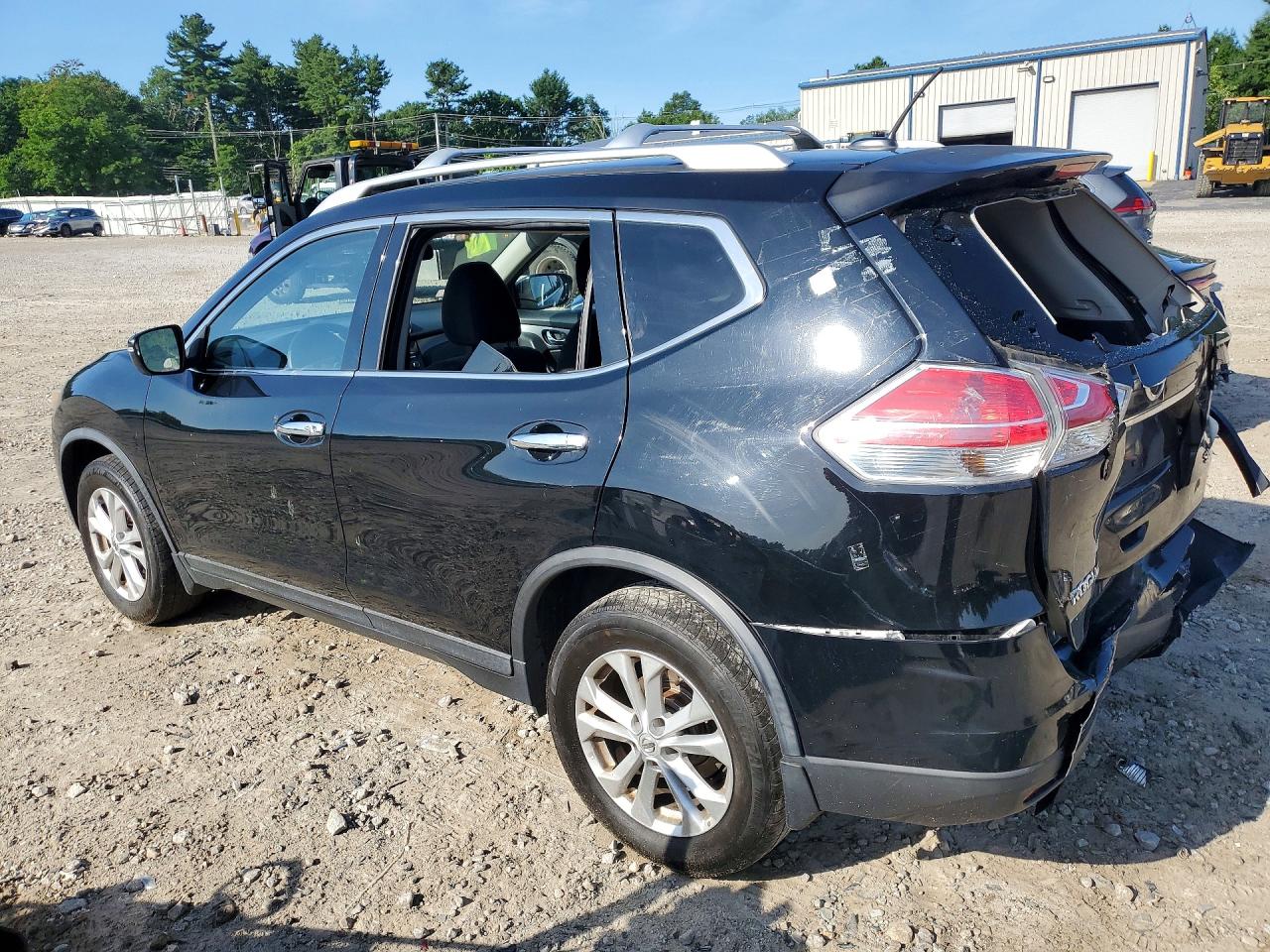 2015 Nissan Rogue Sv Black vin: KNMAT2MV6FP582070