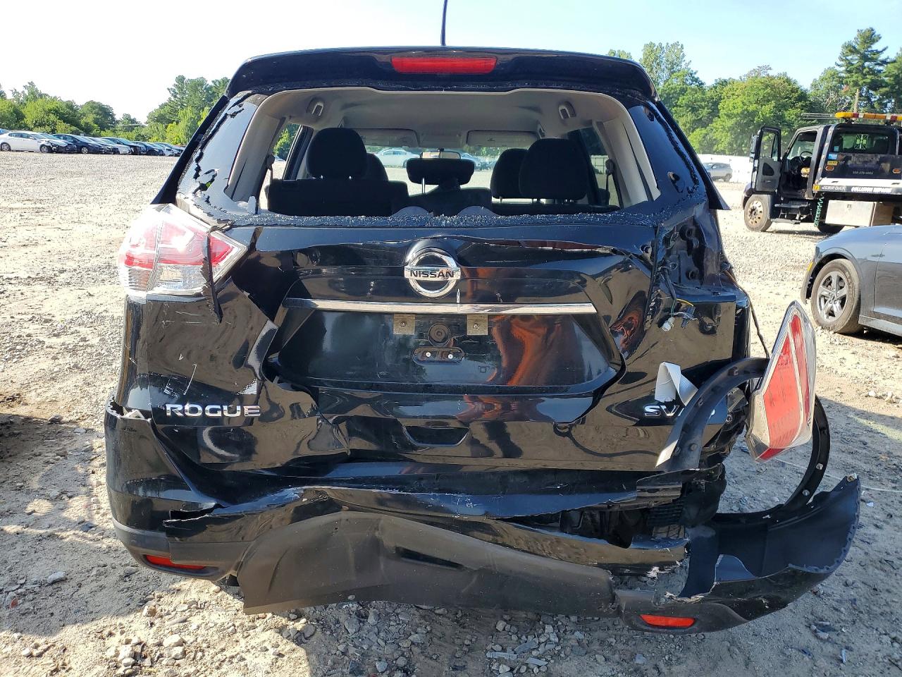 2015 Nissan Rogue Sv Black vin: KNMAT2MV6FP582070