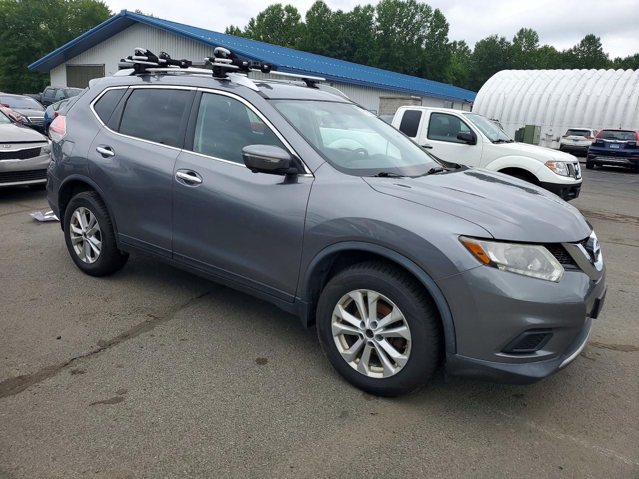 2015 Nissan Rogue Sv Gray vin: KNMAT2MV6FP591769