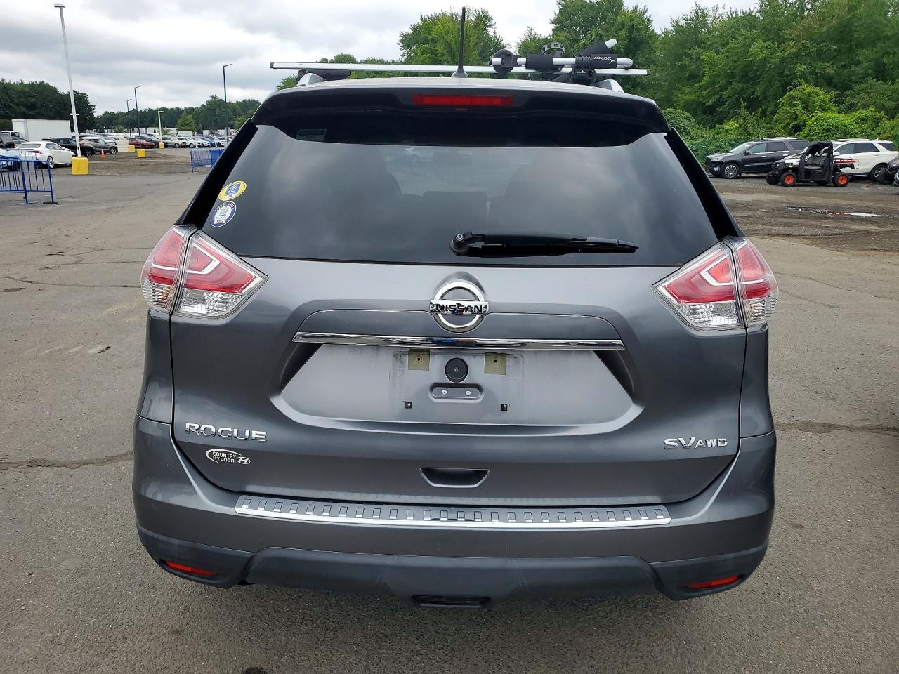 2015 Nissan Rogue Sv Gray vin: KNMAT2MV6FP591769