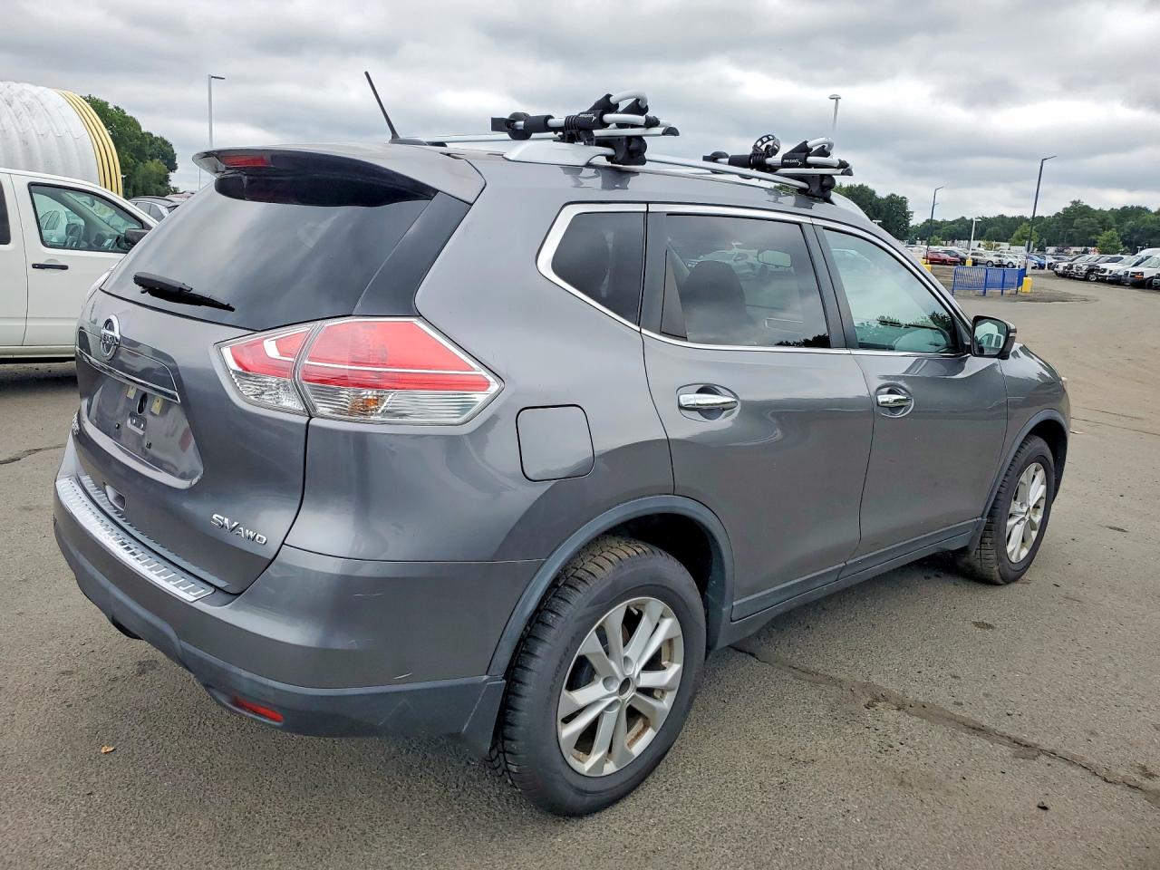 2015 Nissan Rogue Sv Gray vin: KNMAT2MV6FP591769